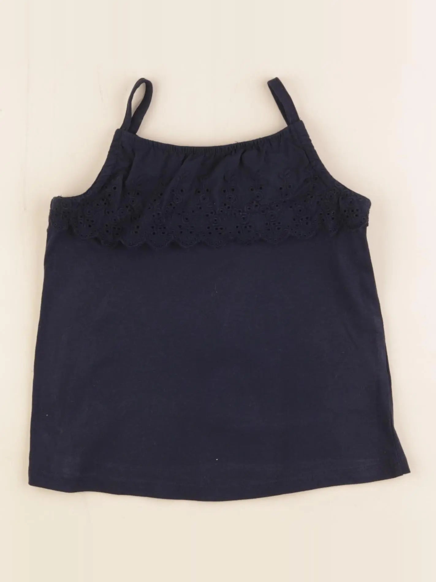 Vertbaudet - débardeur coton bleu - 4 ans