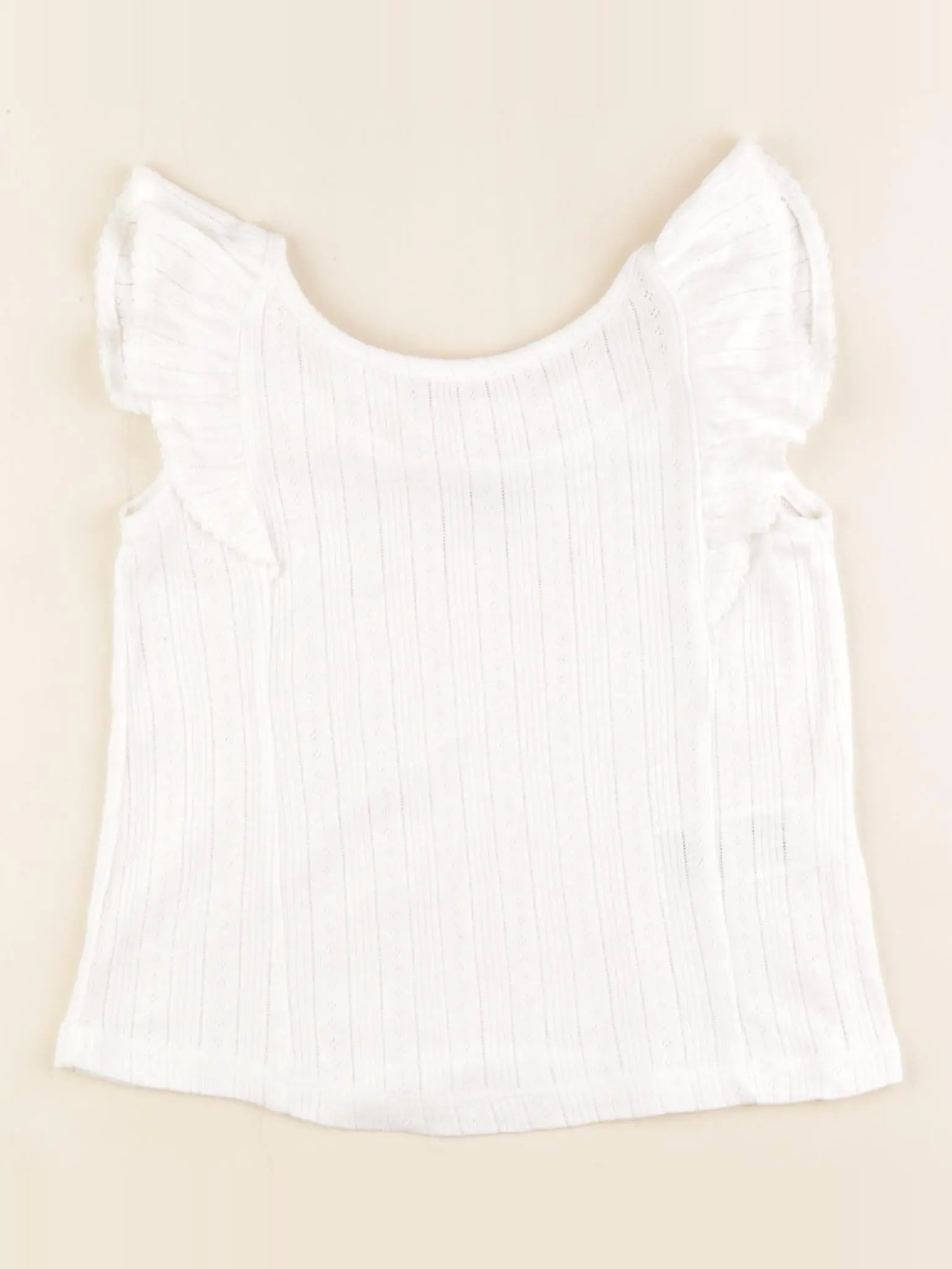 Vertbaudet - débardeur coton blanc - 4 ans