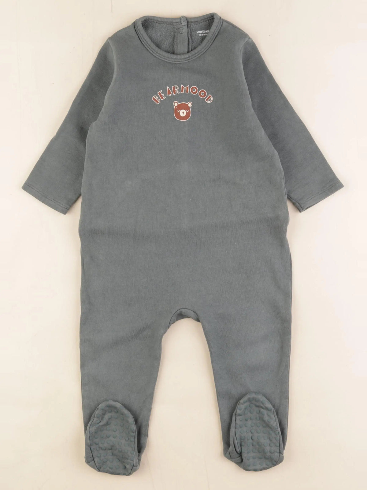 Vertbaudet - pyjama coton vert - 18 mois