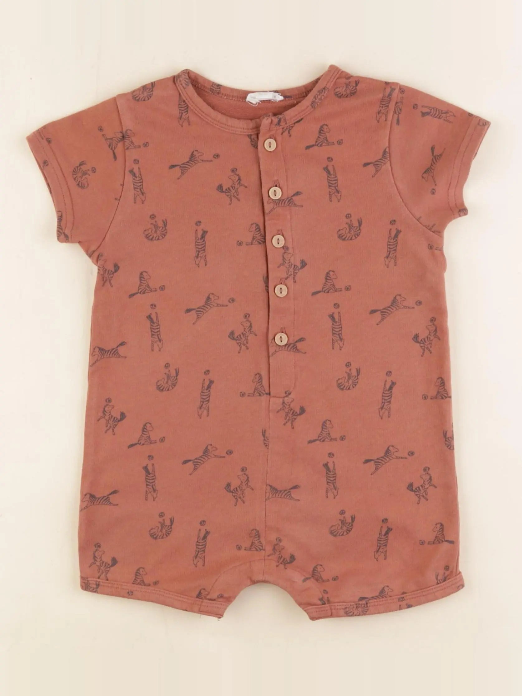 Vertbaudet - combinaison marron - 24 mois