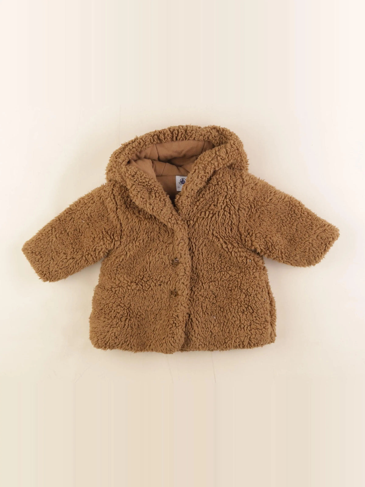 Petit Bateau - manteau marron - 6 mois