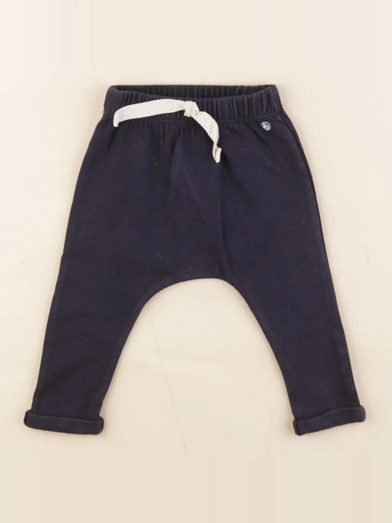 Petit Bateau - sarouel bleu - 6 mois