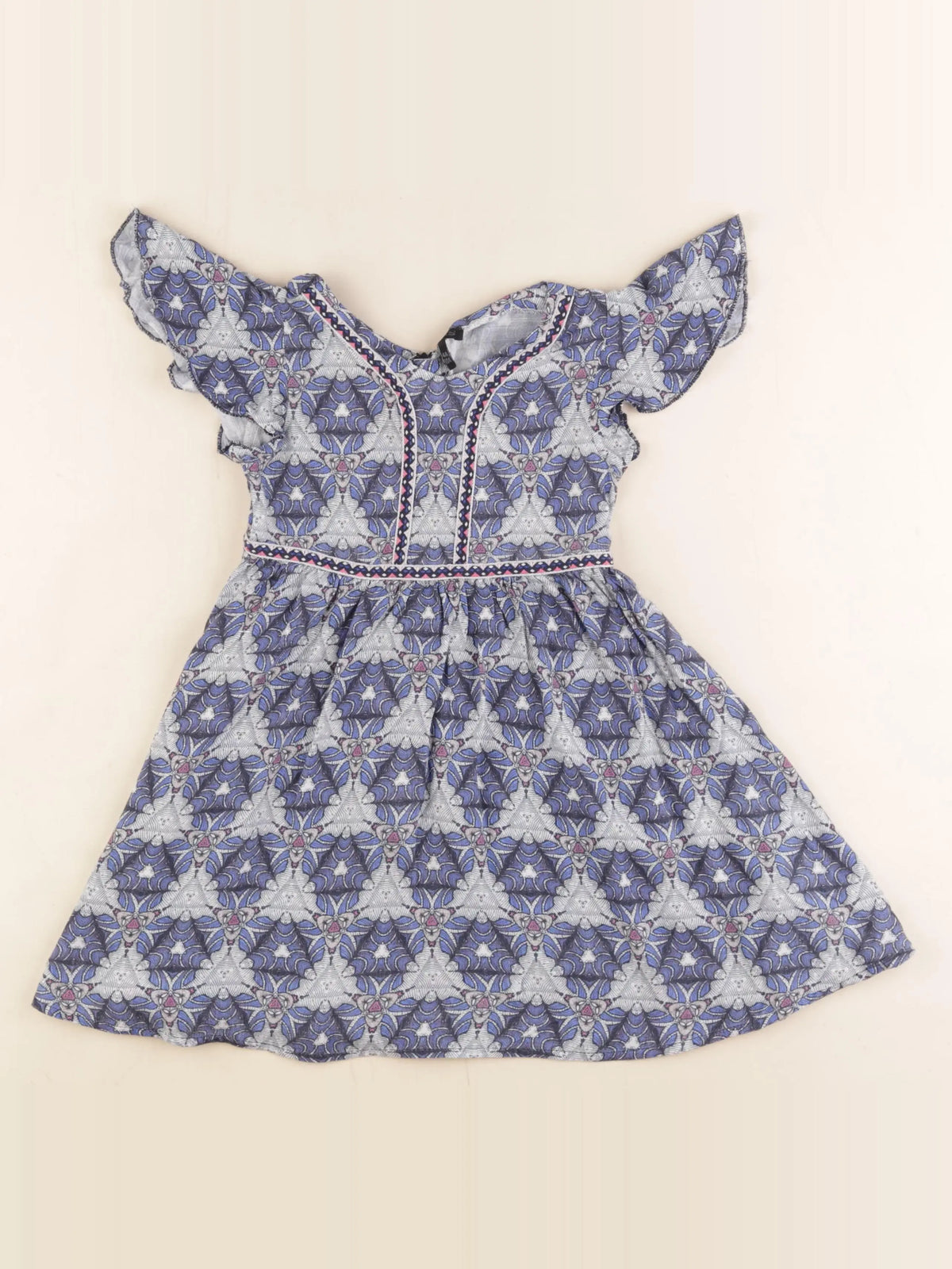 IKKS - robe bleu - 4 ans