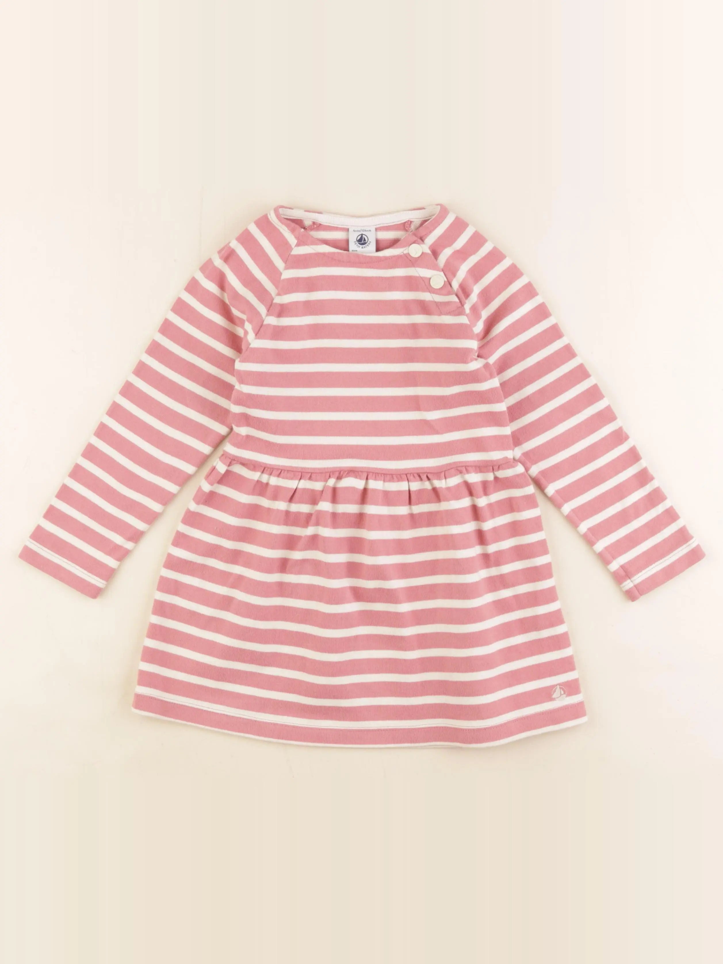 Petit Bateau - robe rose - 4 ans