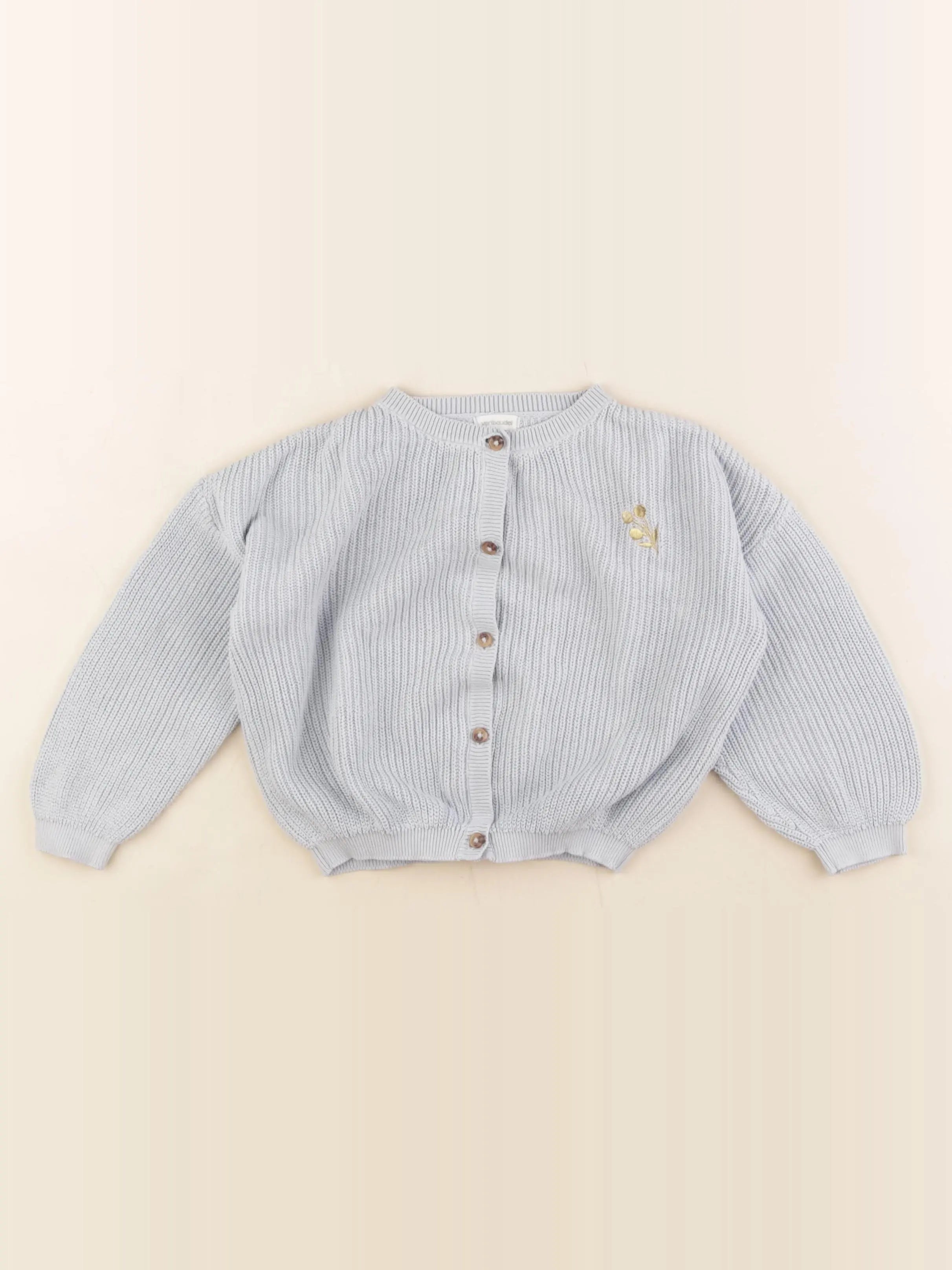 Vertbaudet - gilet bleu - 36 mois