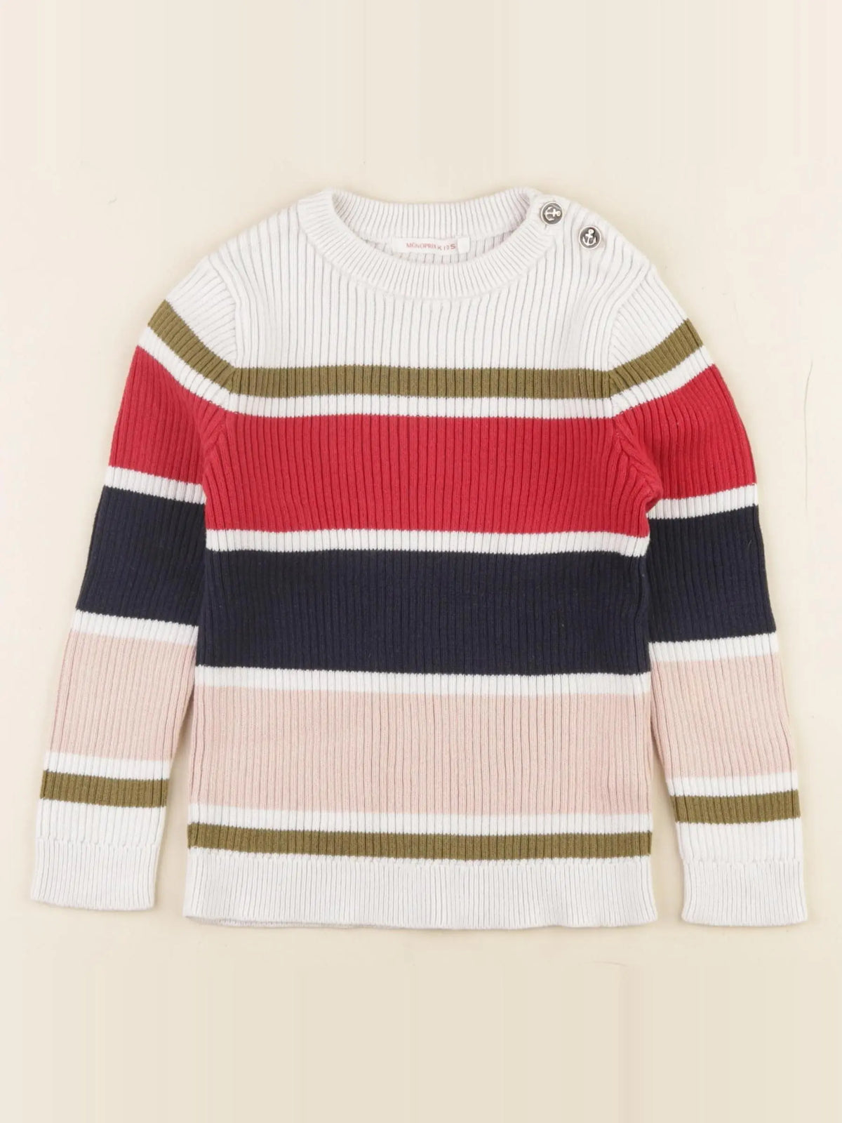 Monoprix - pull multicolore - 5 ans