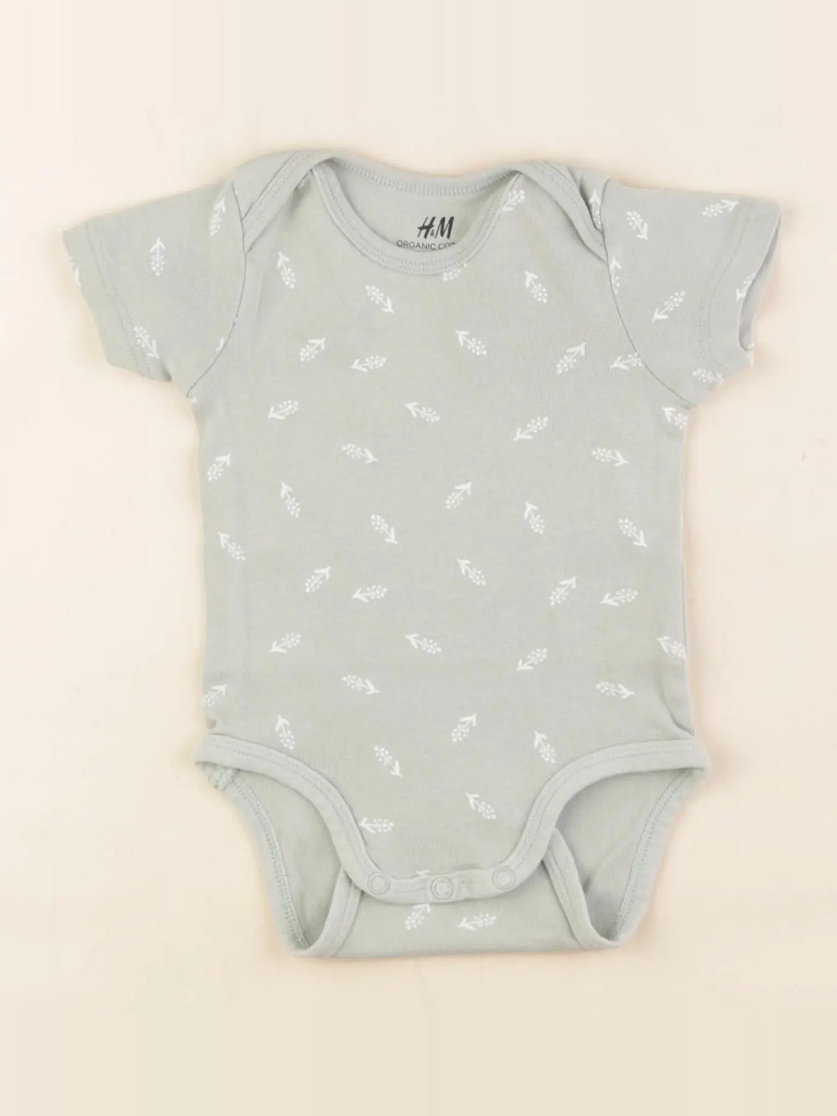 H&M - body vert - 4/6 mois