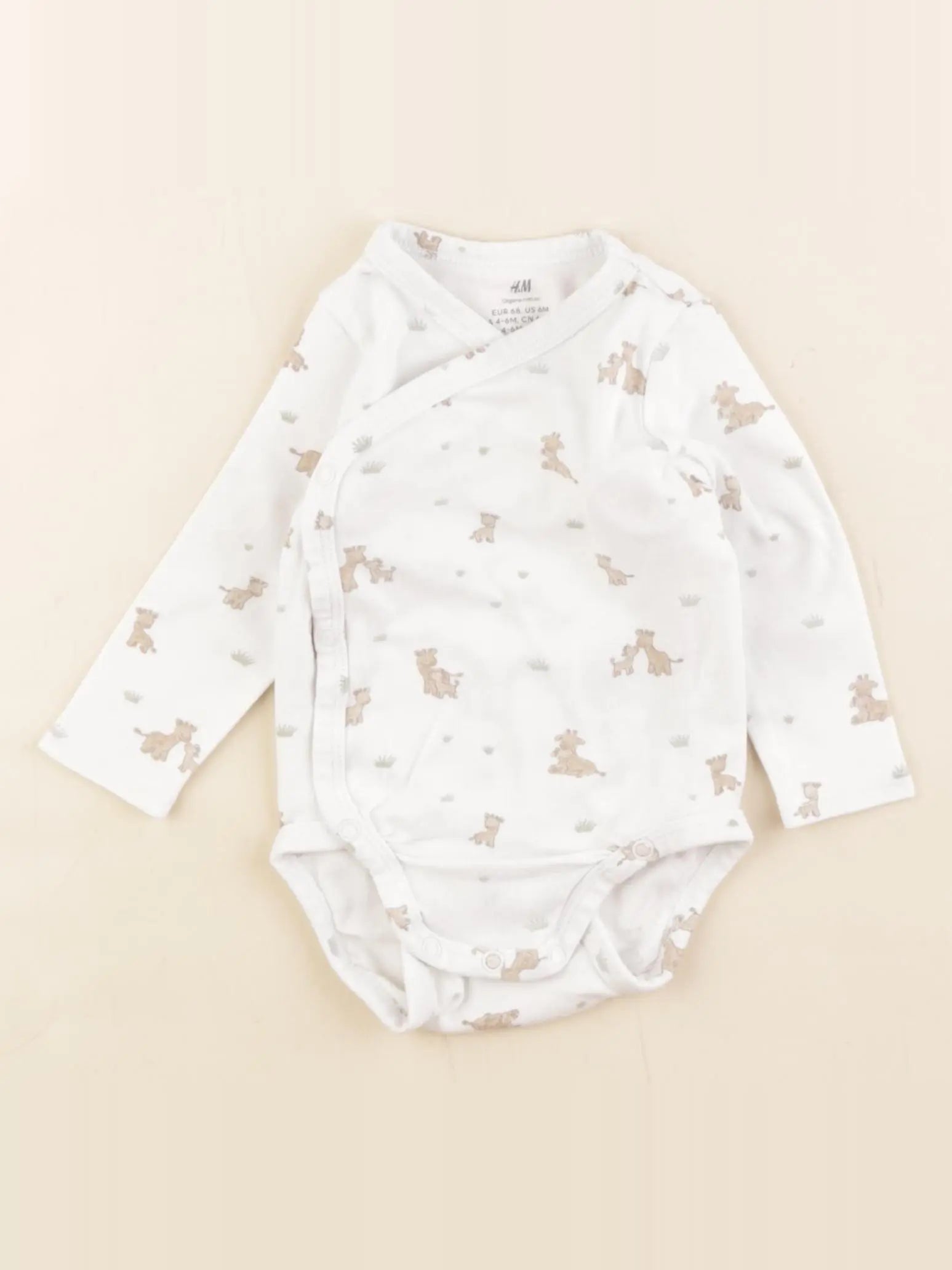 H&M - body blanc - 4/6 mois