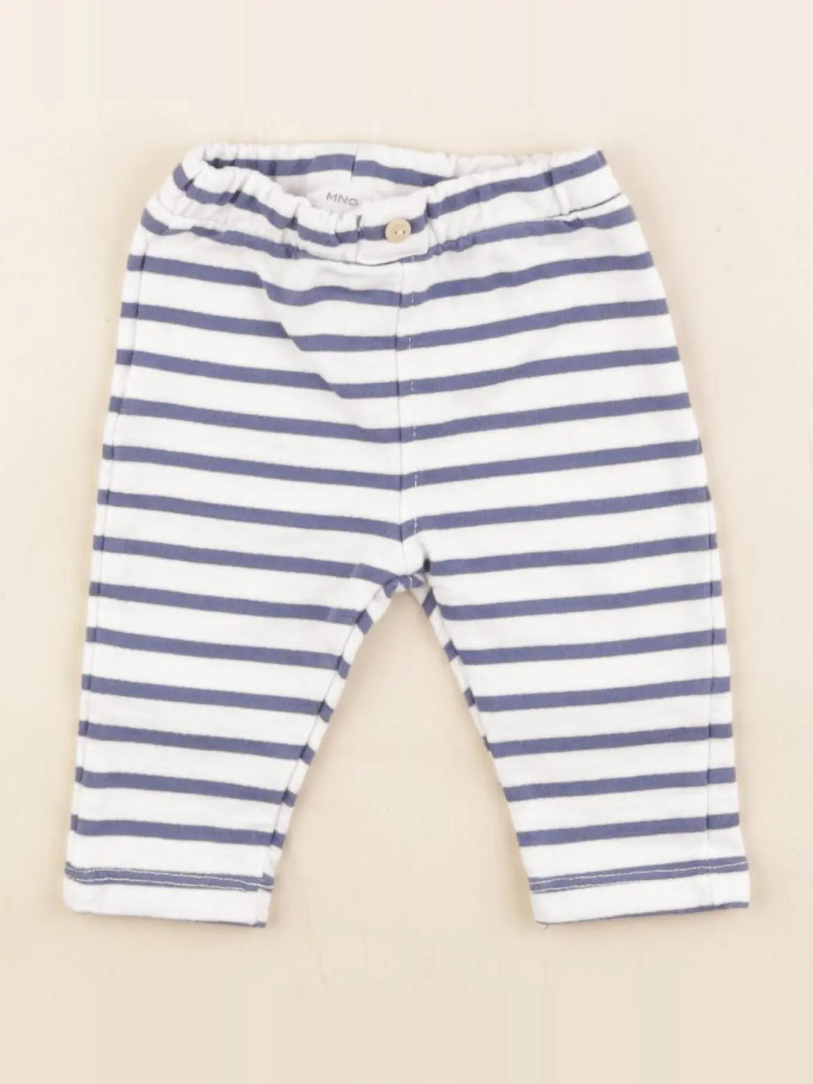 Mango - pantalon bleu, blanc - 1/3 mois