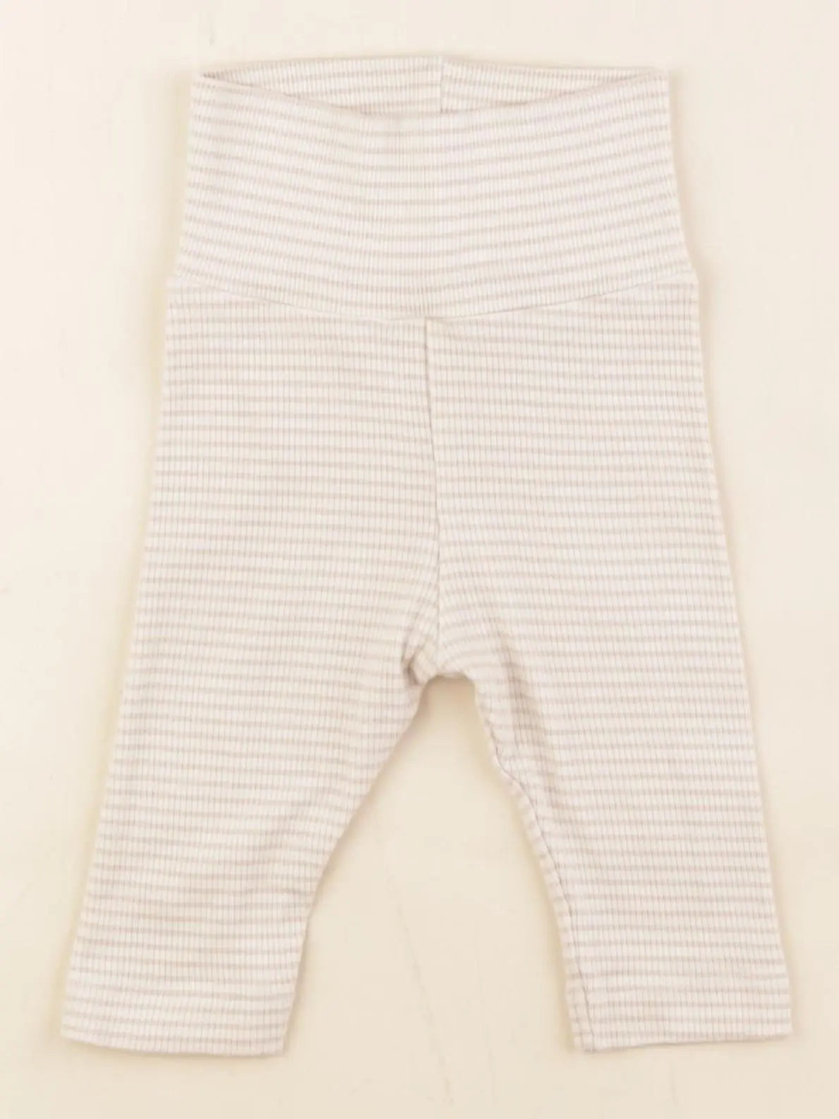 H&M - legging blanc, beige - 2/4 mois