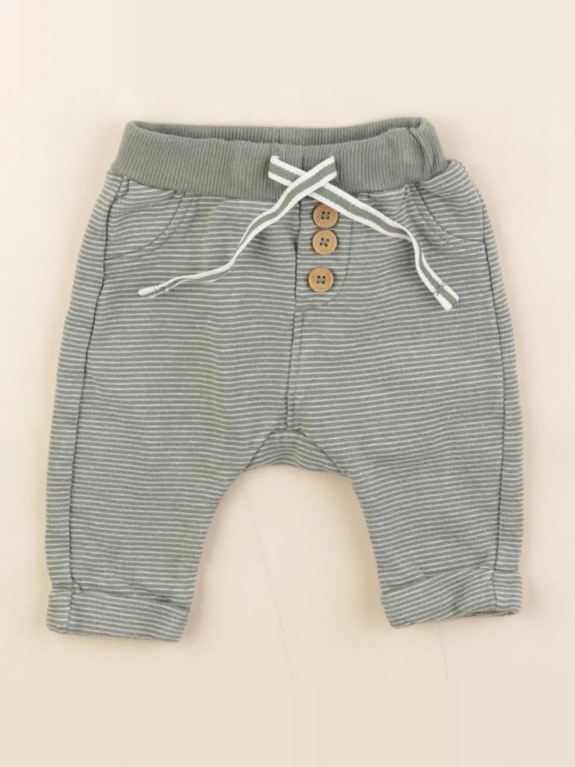 Tape à l'oeil - jogging blanc, vert - 3 mois