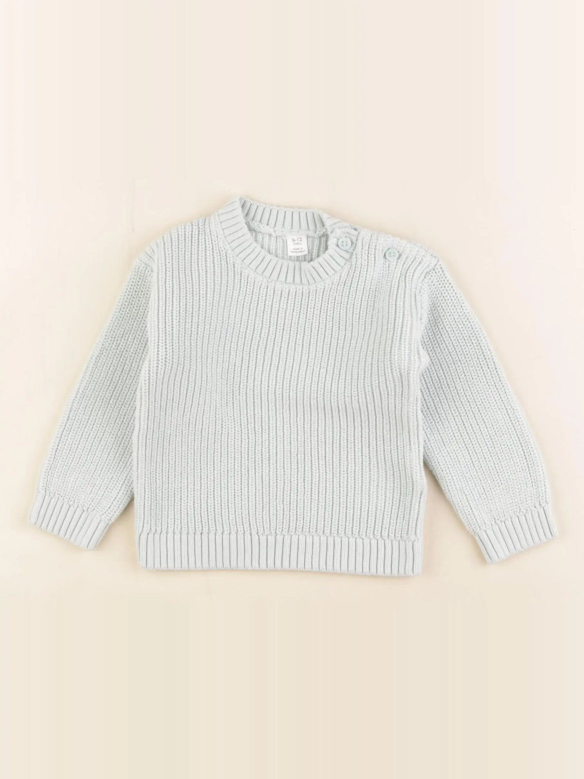 Marks & Spencer  - pull vert - 9/12 mois