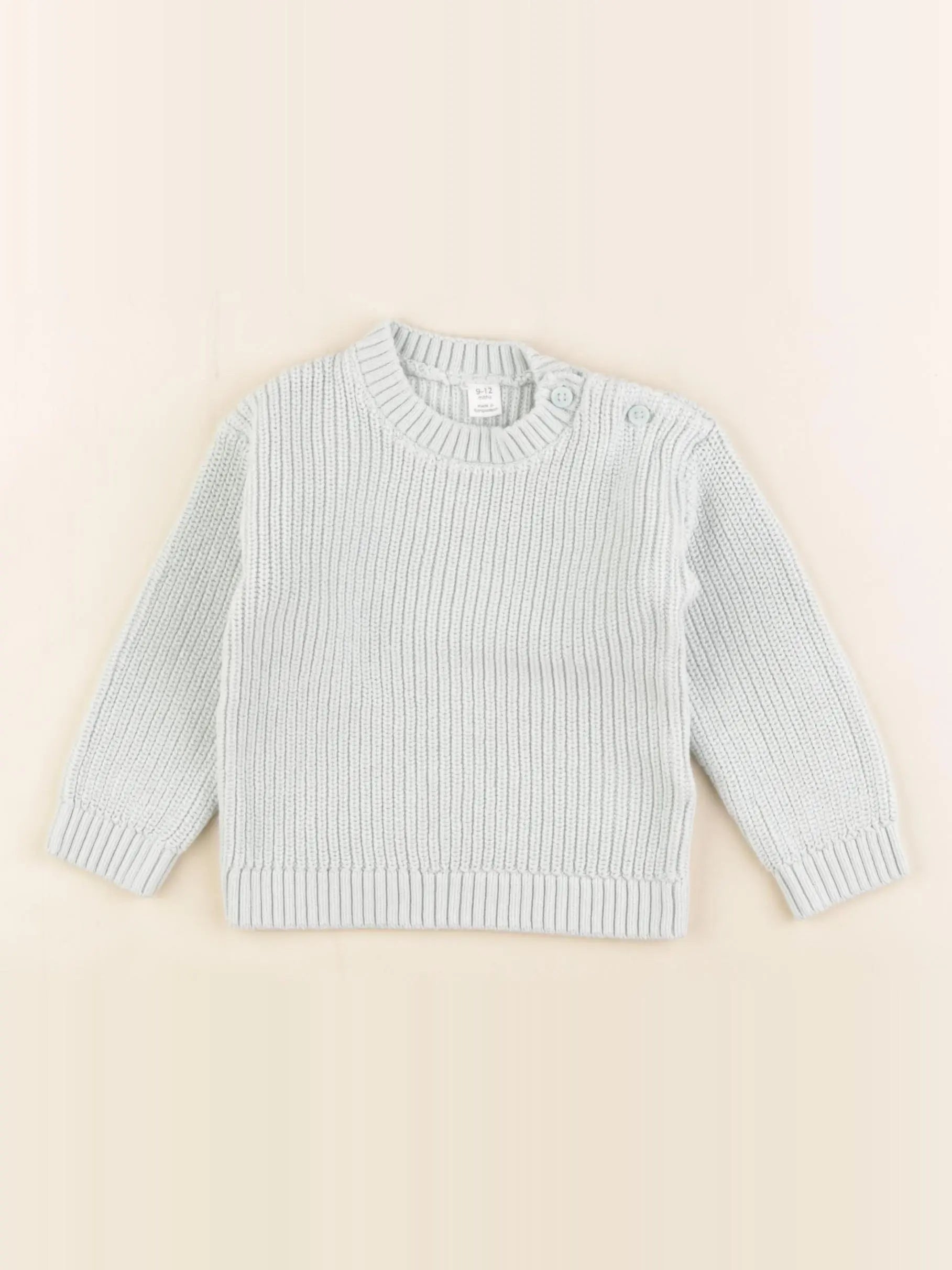 Marks & Spencer  - pull vert - 9/12 mois