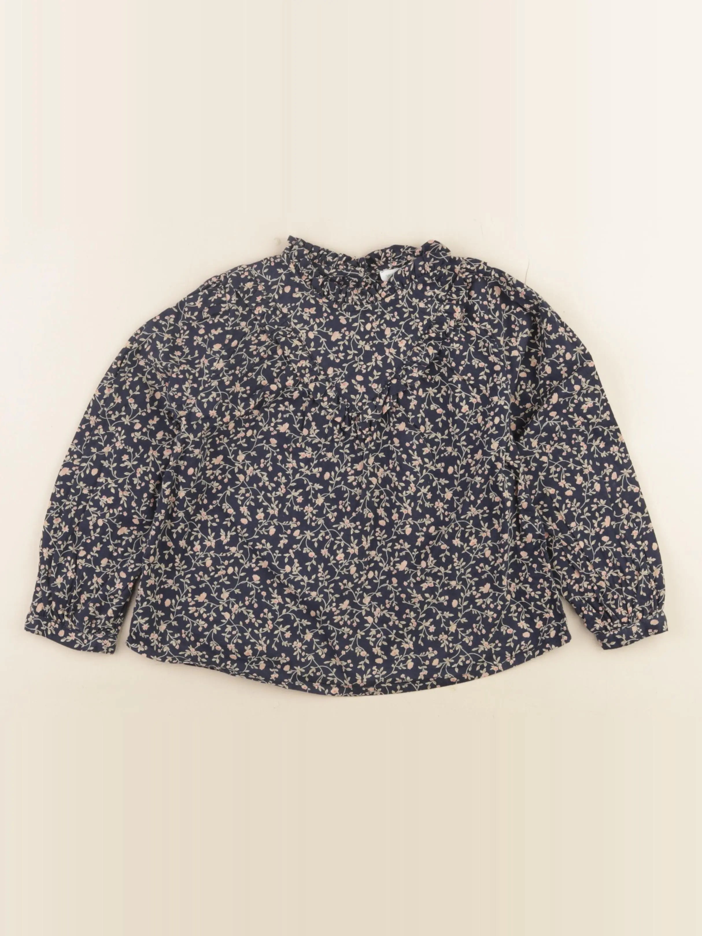 Vertbaudet - blouse bleu, rose - 4 ans