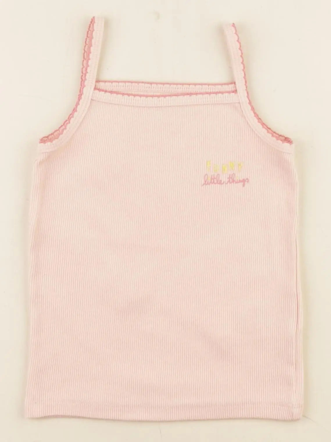Vertbaudet - maillot de corps rose, or - 3 ans