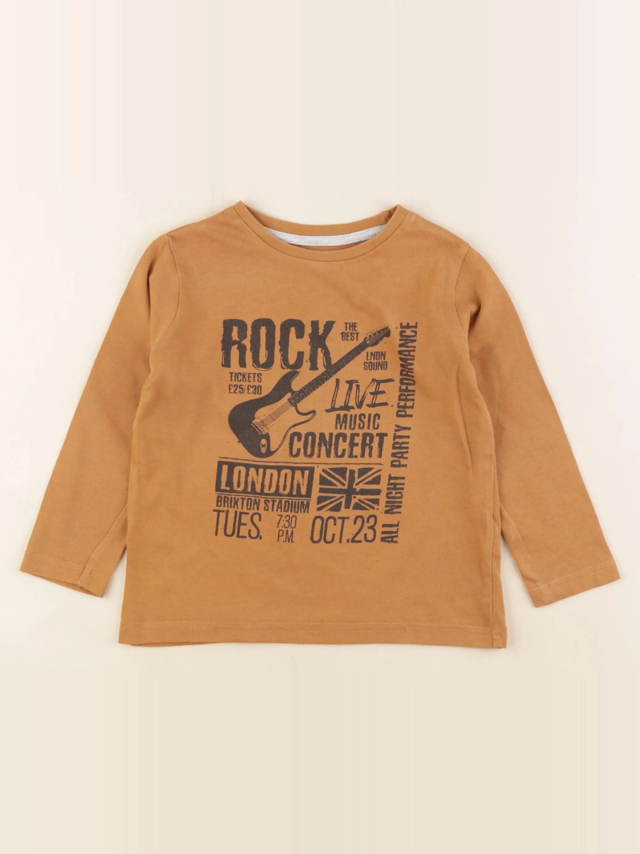Vertbaudet - tee-shirt jaune - 3 ans