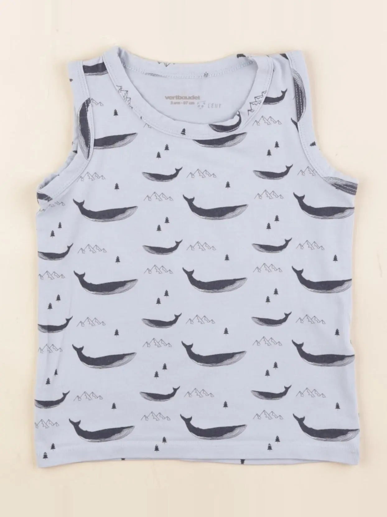 Vertbaudet - débardeur bleu - 3 ans