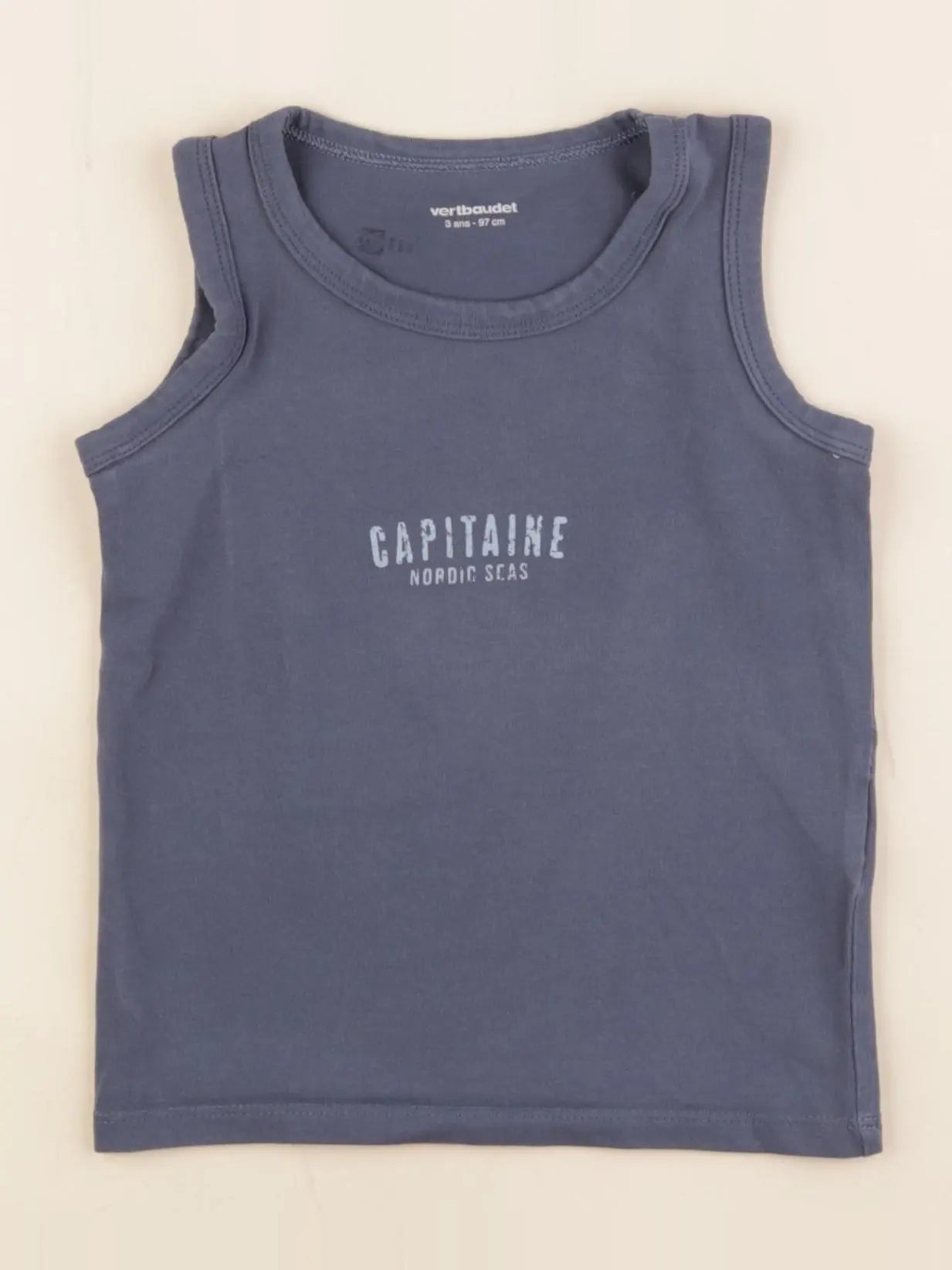 Vertbaudet - débardeur bleu - 3 ans