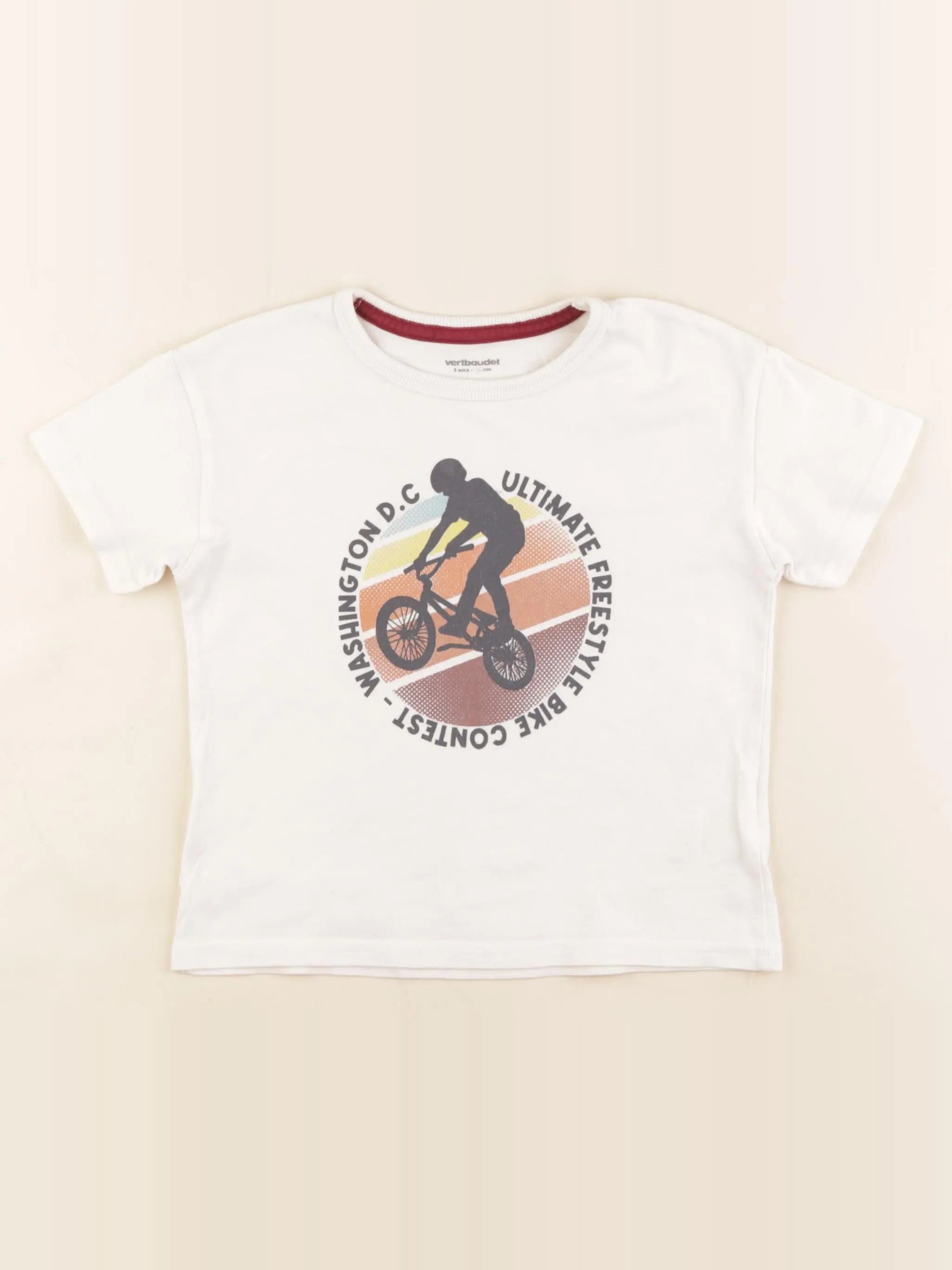 Vertbaudet - tee-shirt blanc - 3 ans