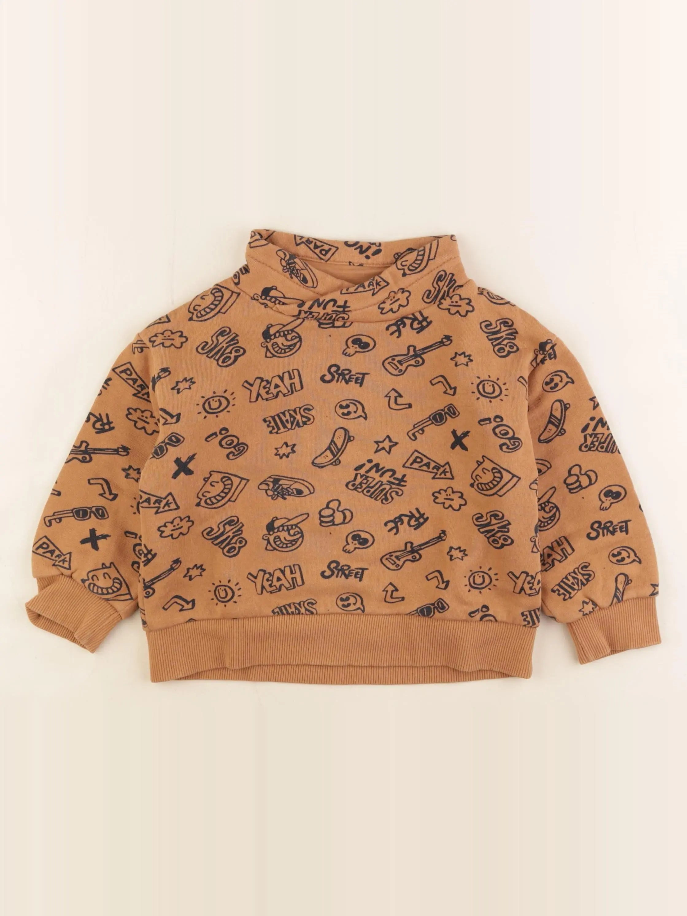 Vertbaudet - sweat marron - 3 ans