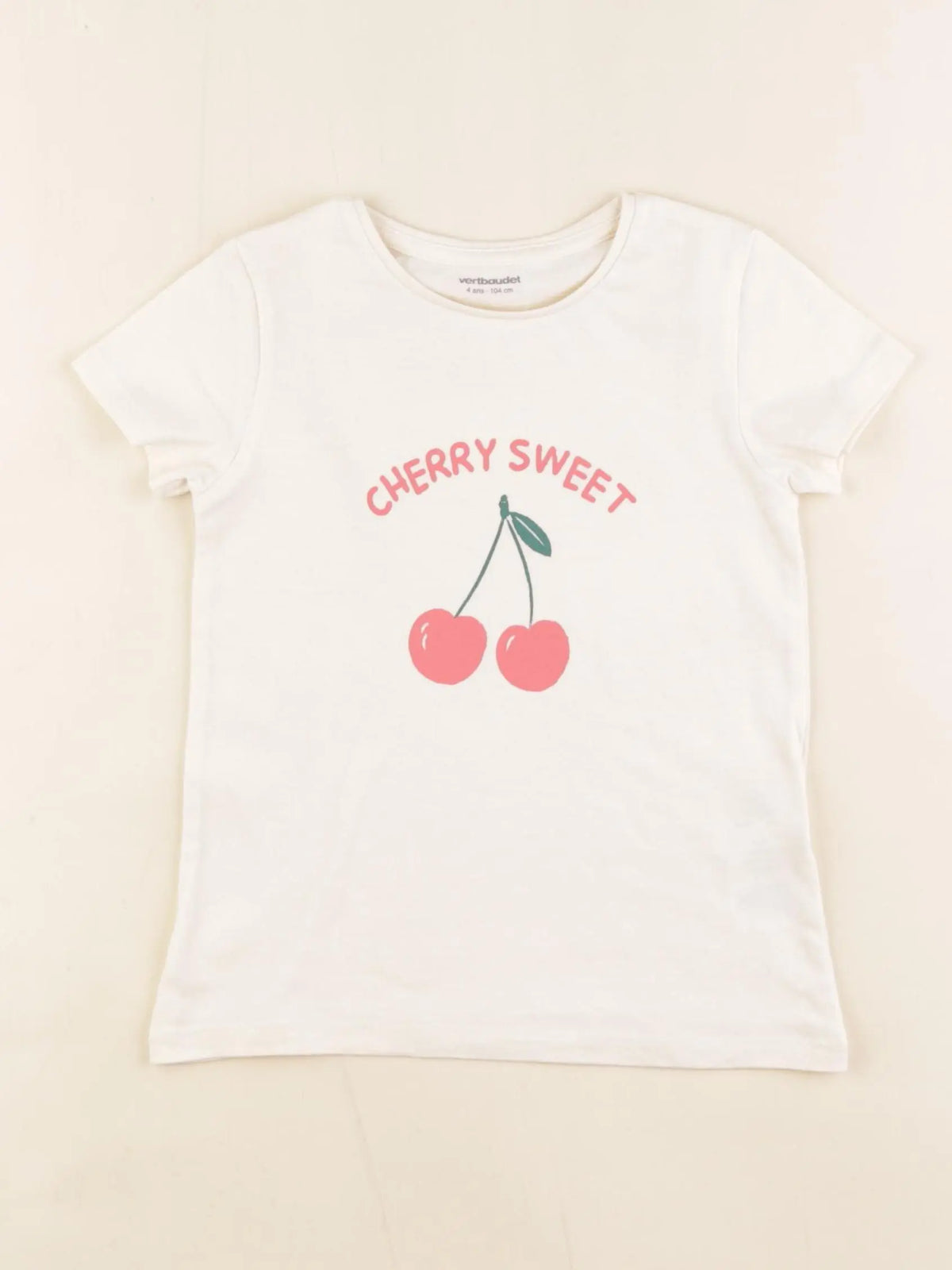 Vertbaudet - tee-shirt jaune - 4 ans