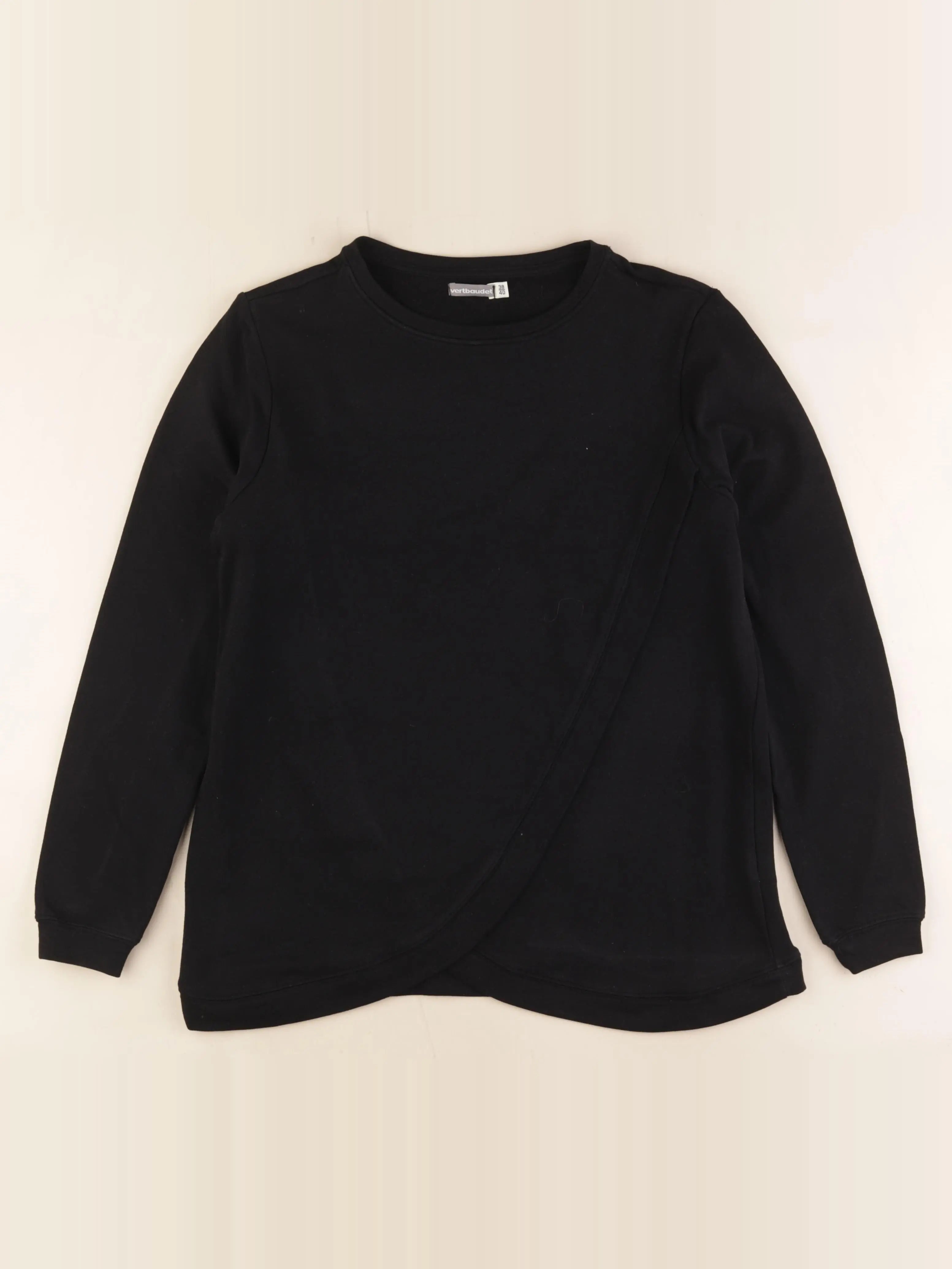 Vertbaudet - sweat grossesse, allaitement noir - 38 à 40