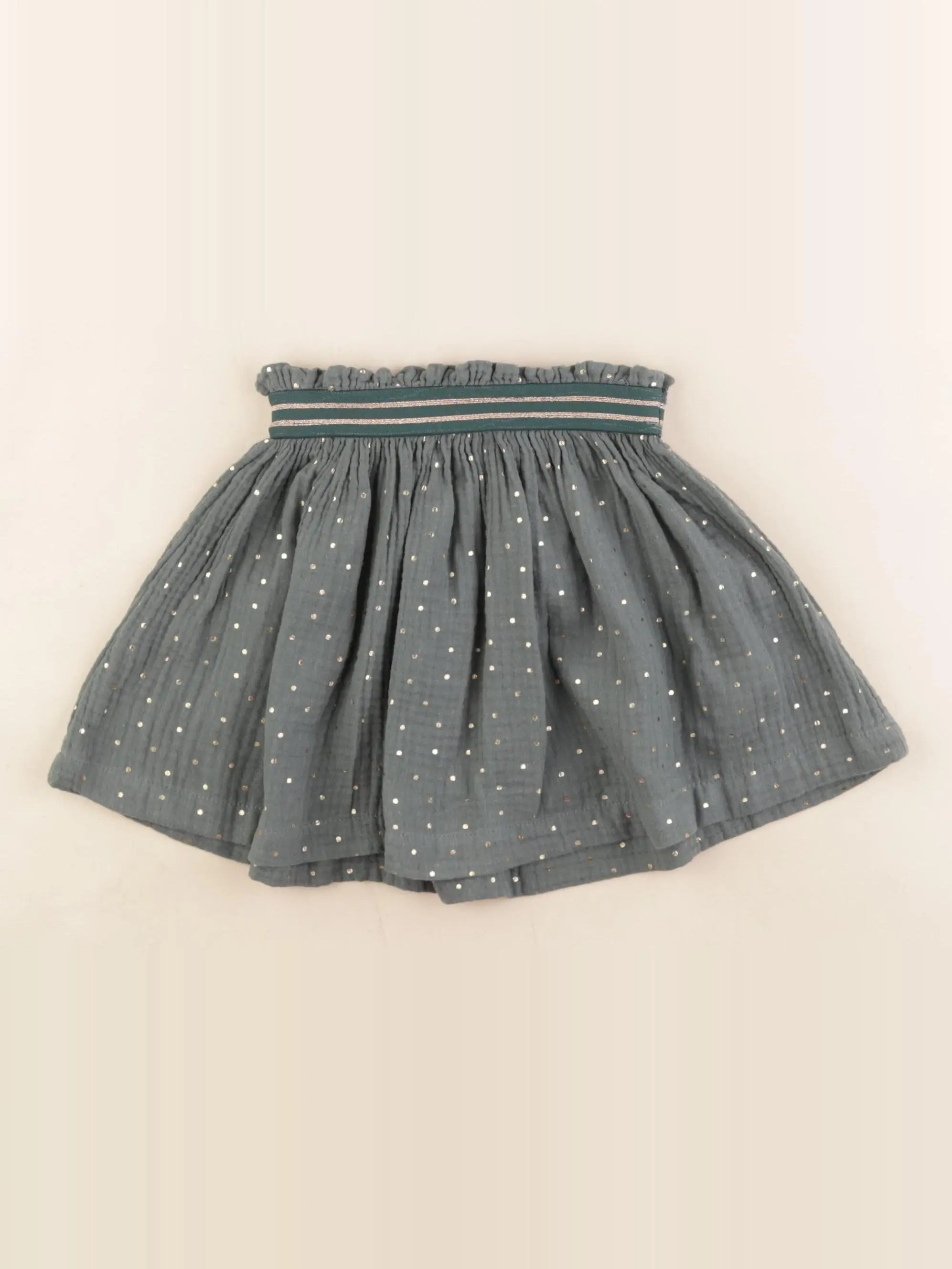 Vertbaudet - jupe or, vert - 3 ans