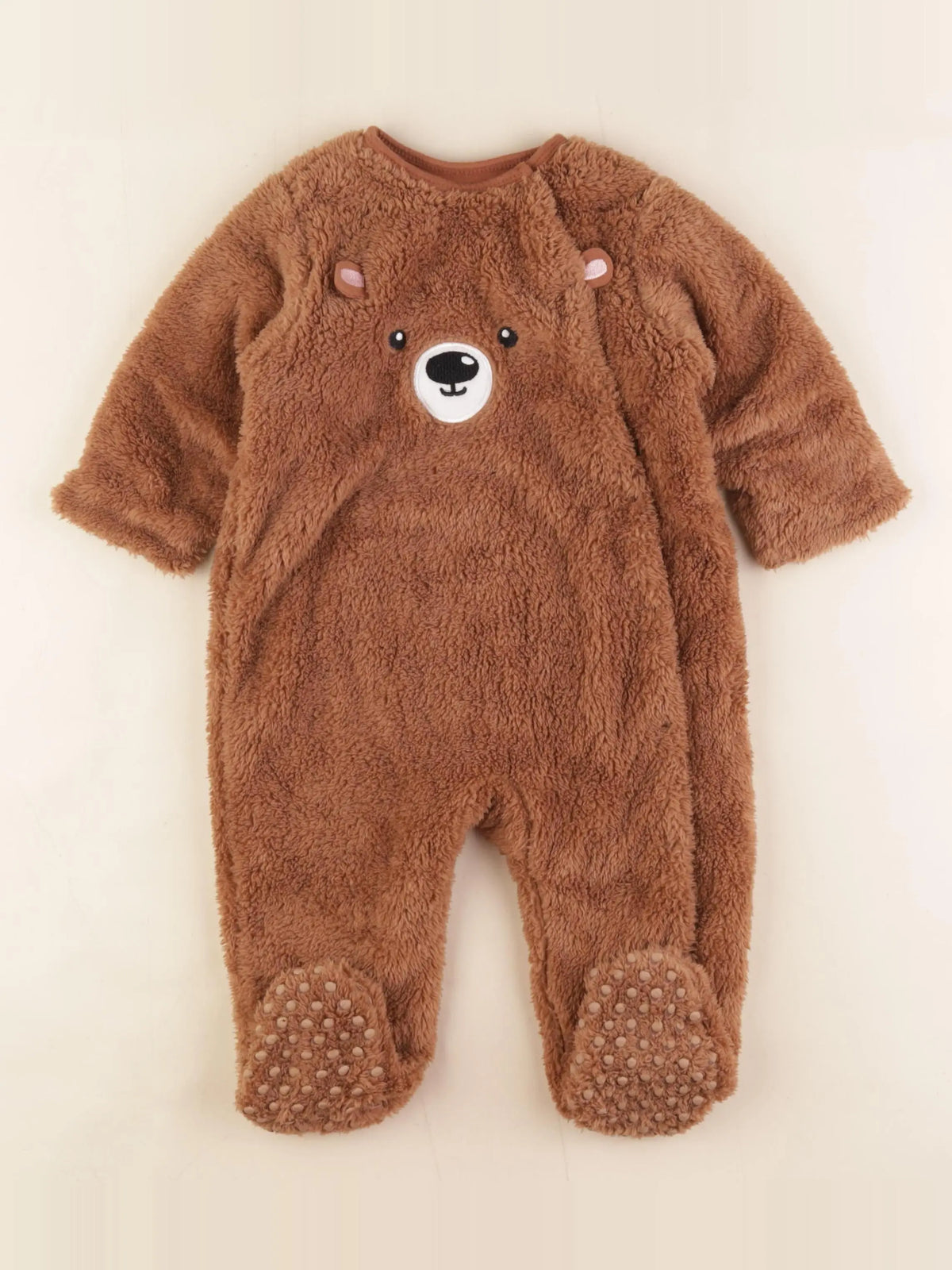 Vertbaudet - sur-pyjama marron - 12 mois