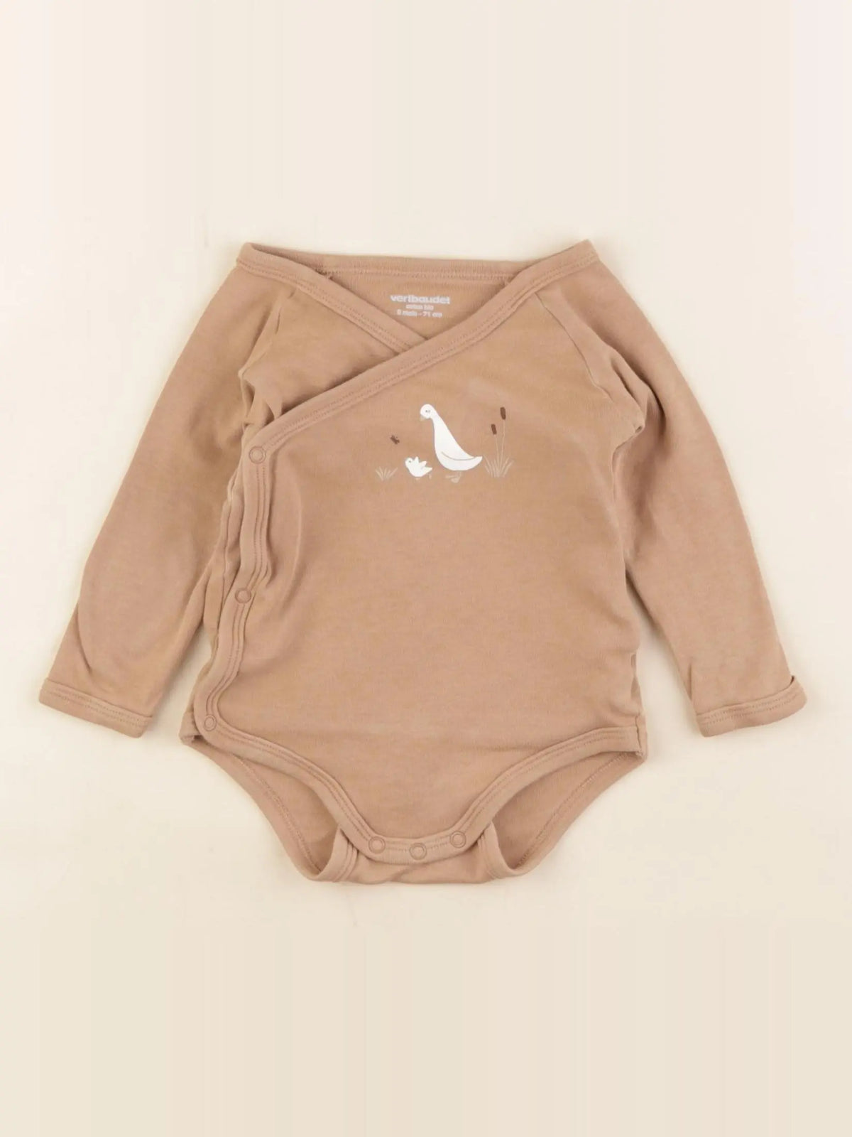 Vertbaudet - body marron - 9 mois