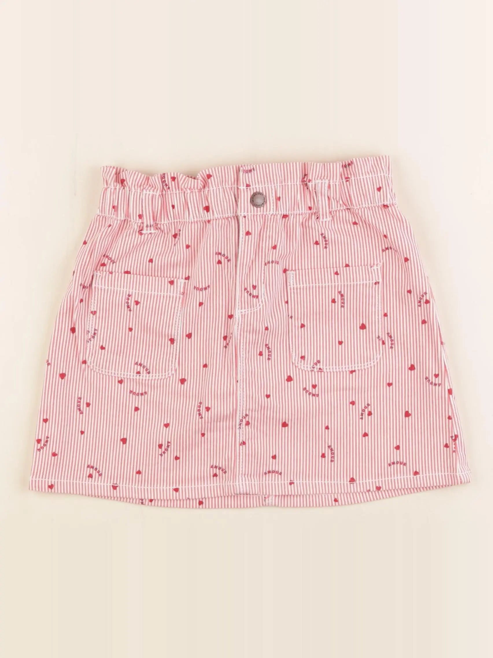 Vertbaudet - jupe rouge - 8 ans