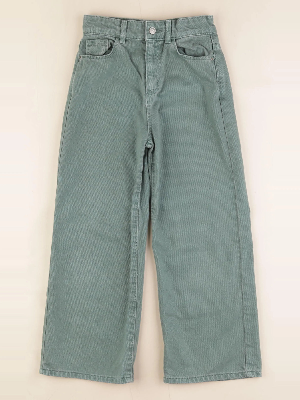 Vertbaudet - jean vert - 8 ans