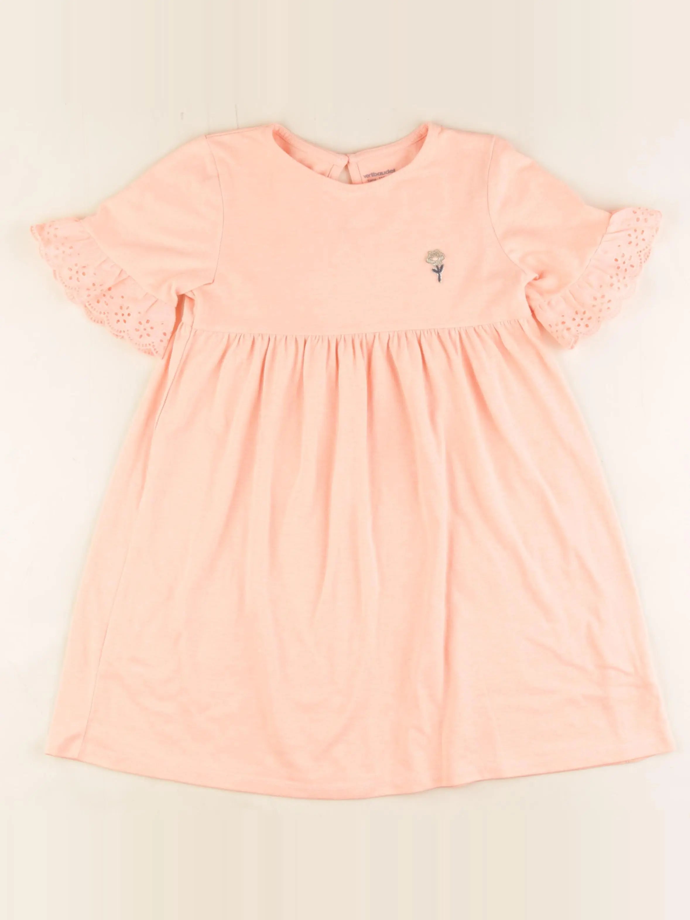 Vertbaudet - robe orange - 5 ans