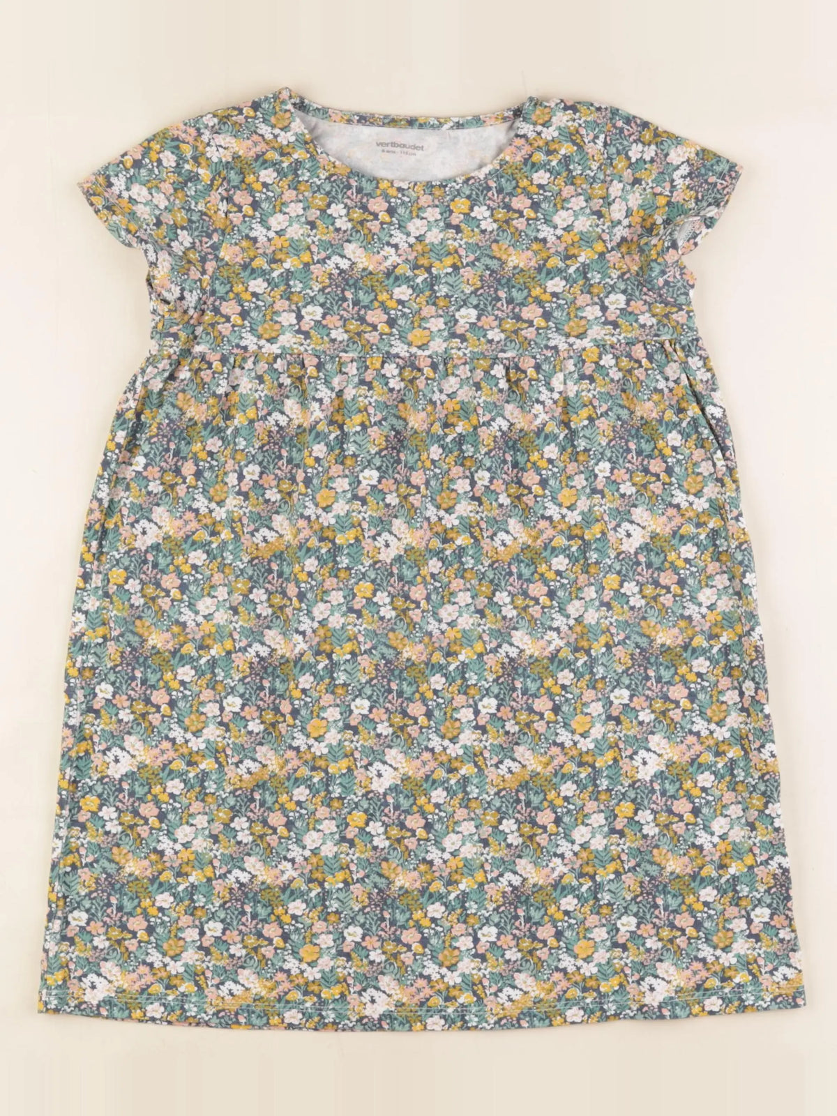 Vertbaudet - robe multicolore - 6 ans