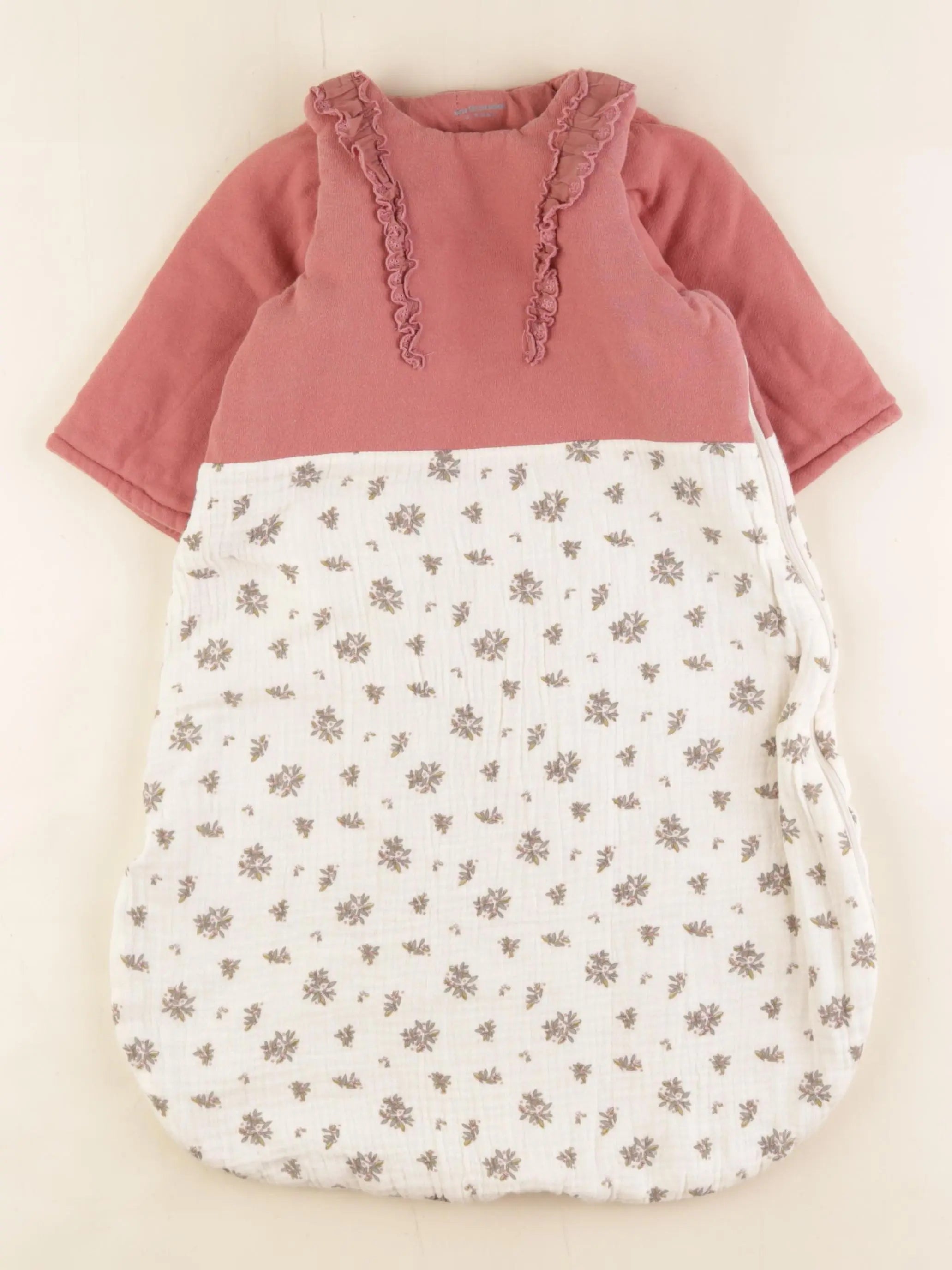 Vertbaudet - gigoteuse TOG 3 rose, blanc - 0/6 mois