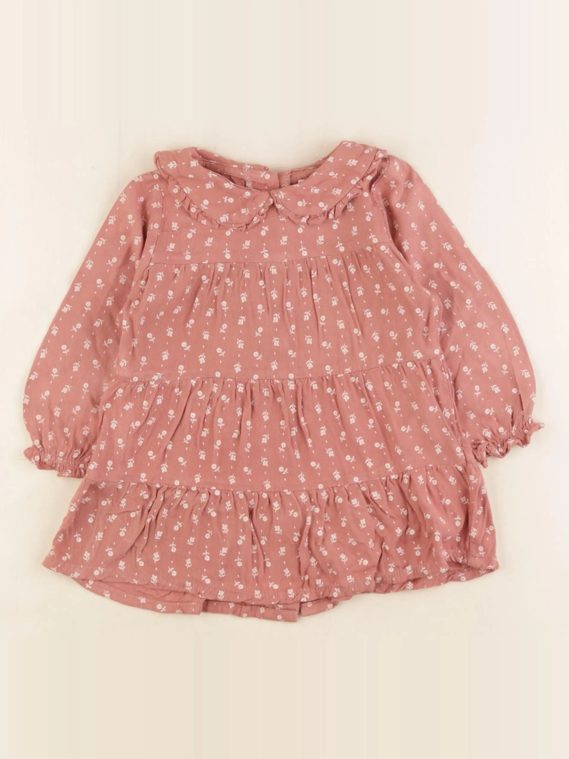 Vertbaudet - robe rose - 12 mois