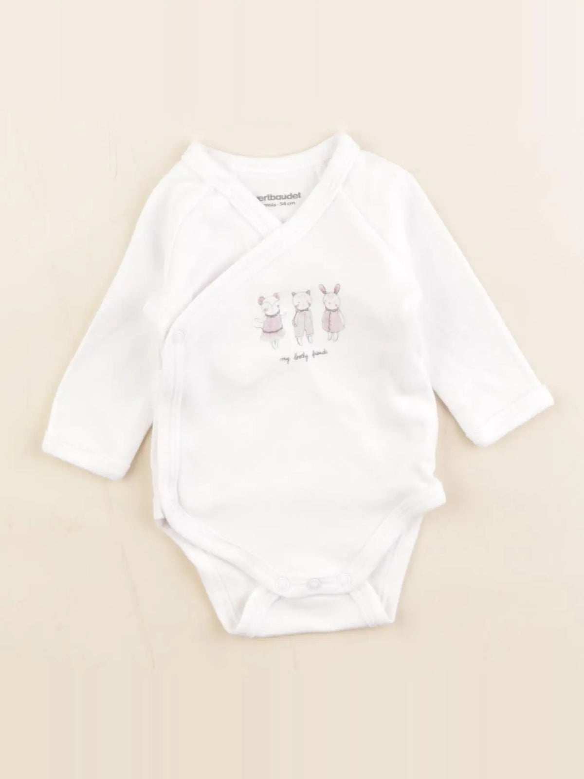 Vertbaudet - body blanc - 3 mois