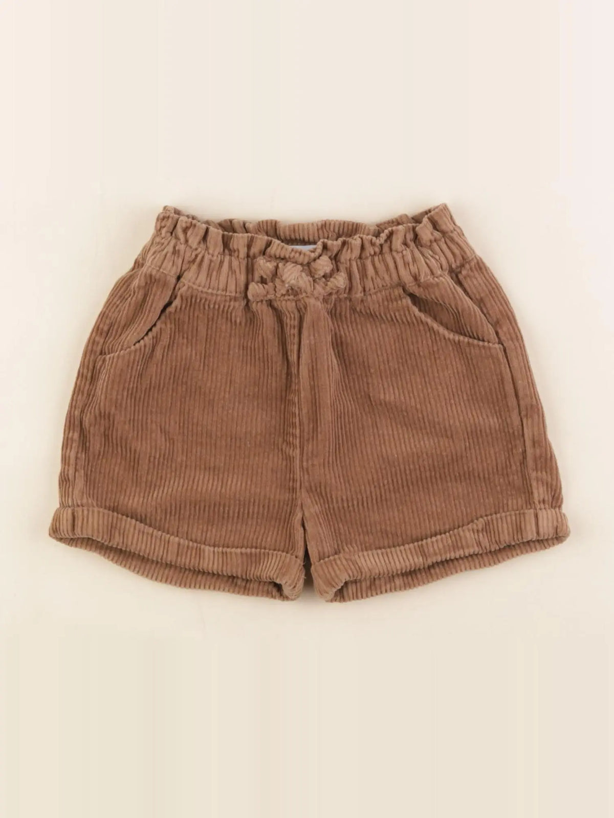 Vertbaudet - short marron - 18 mois