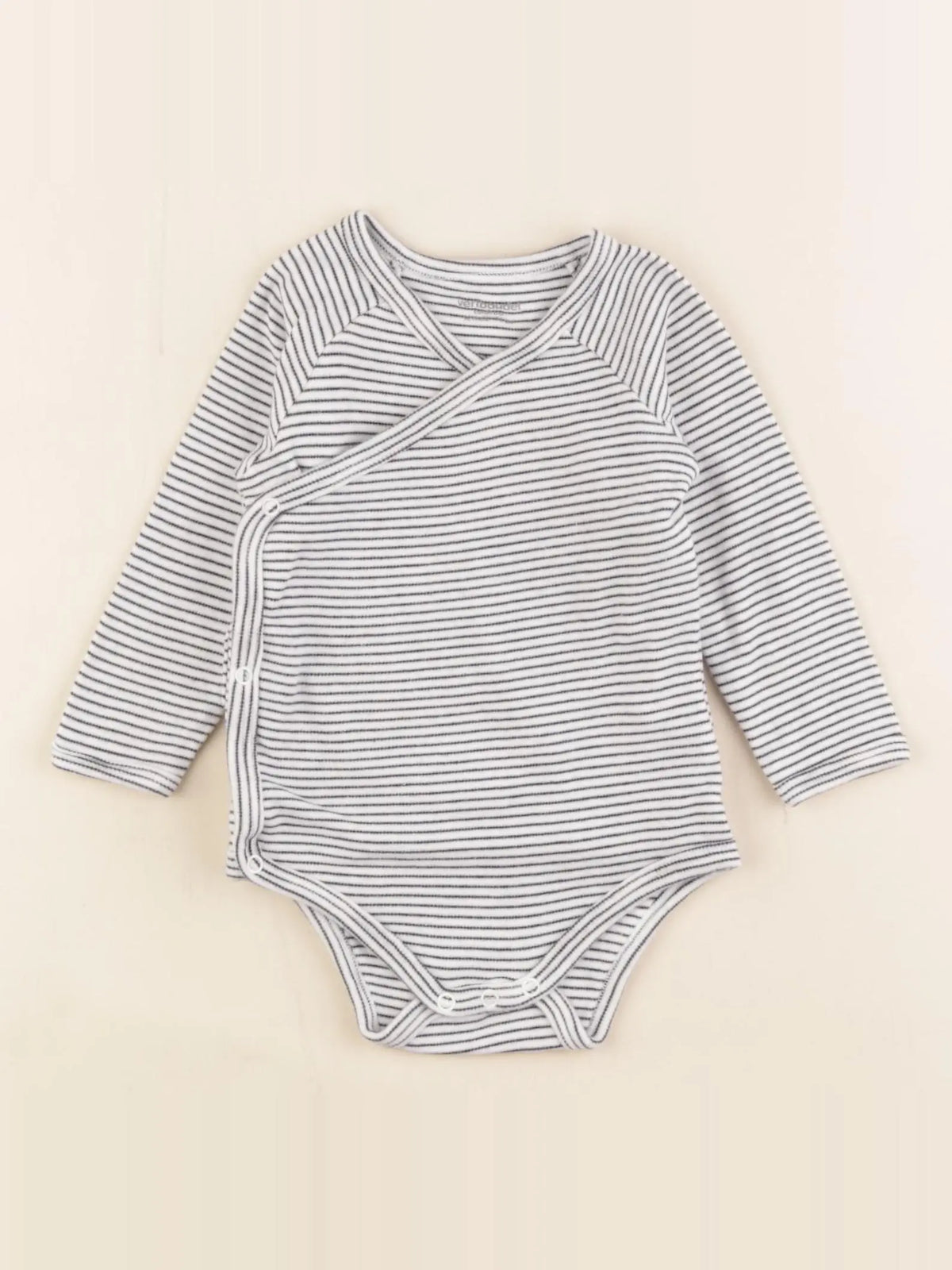 Vertbaudet - body blanc, bleu - 12 mois