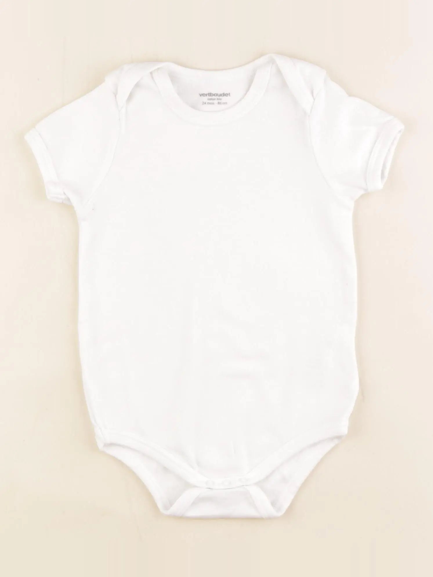 Vertbaudet - body blanc - 24 mois