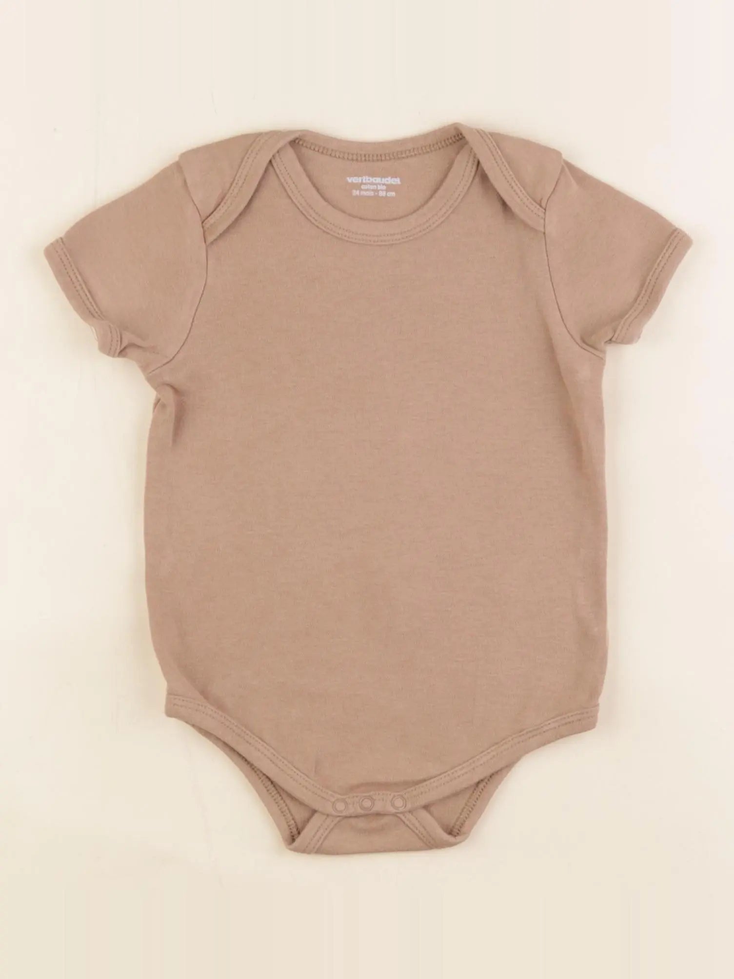 Vertbaudet - body marron - 24 mois