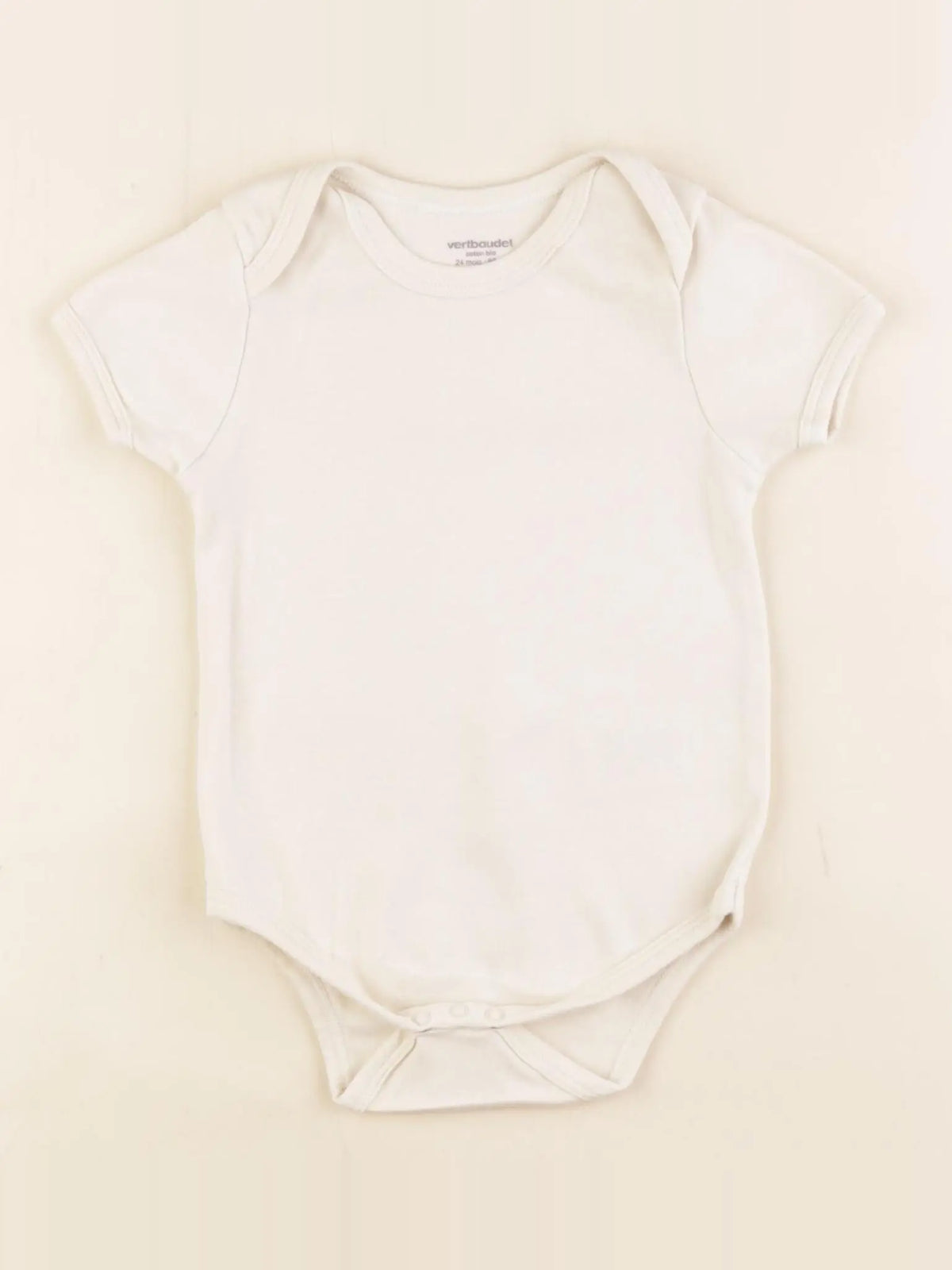 Vertbaudet - body beige - 24 mois