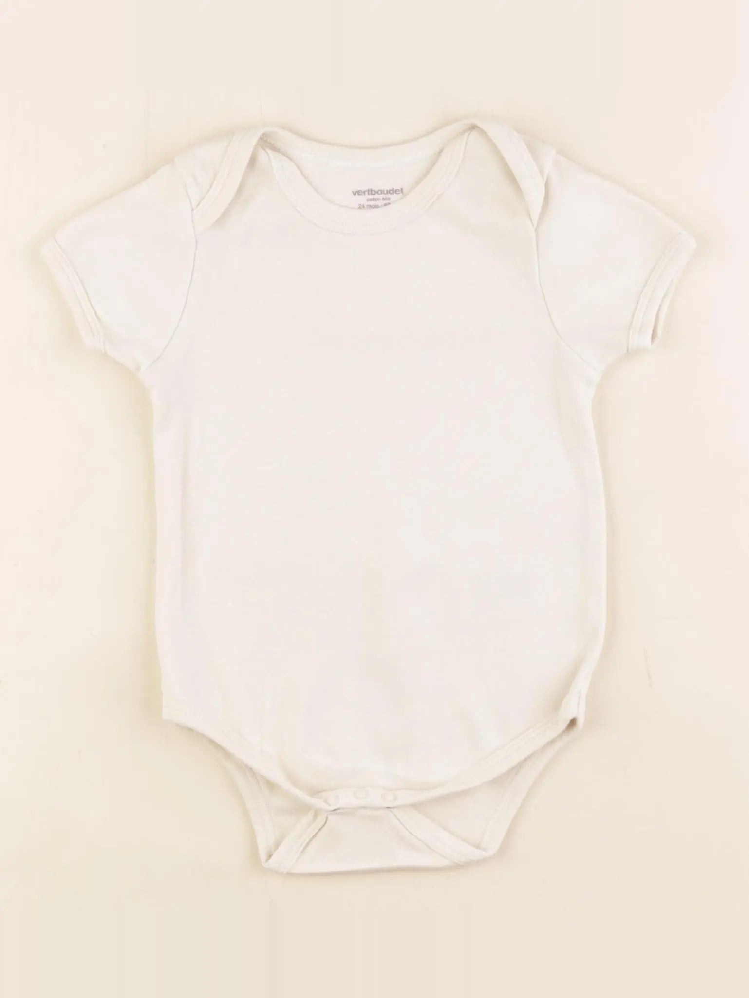 Vertbaudet - body beige - 24 mois