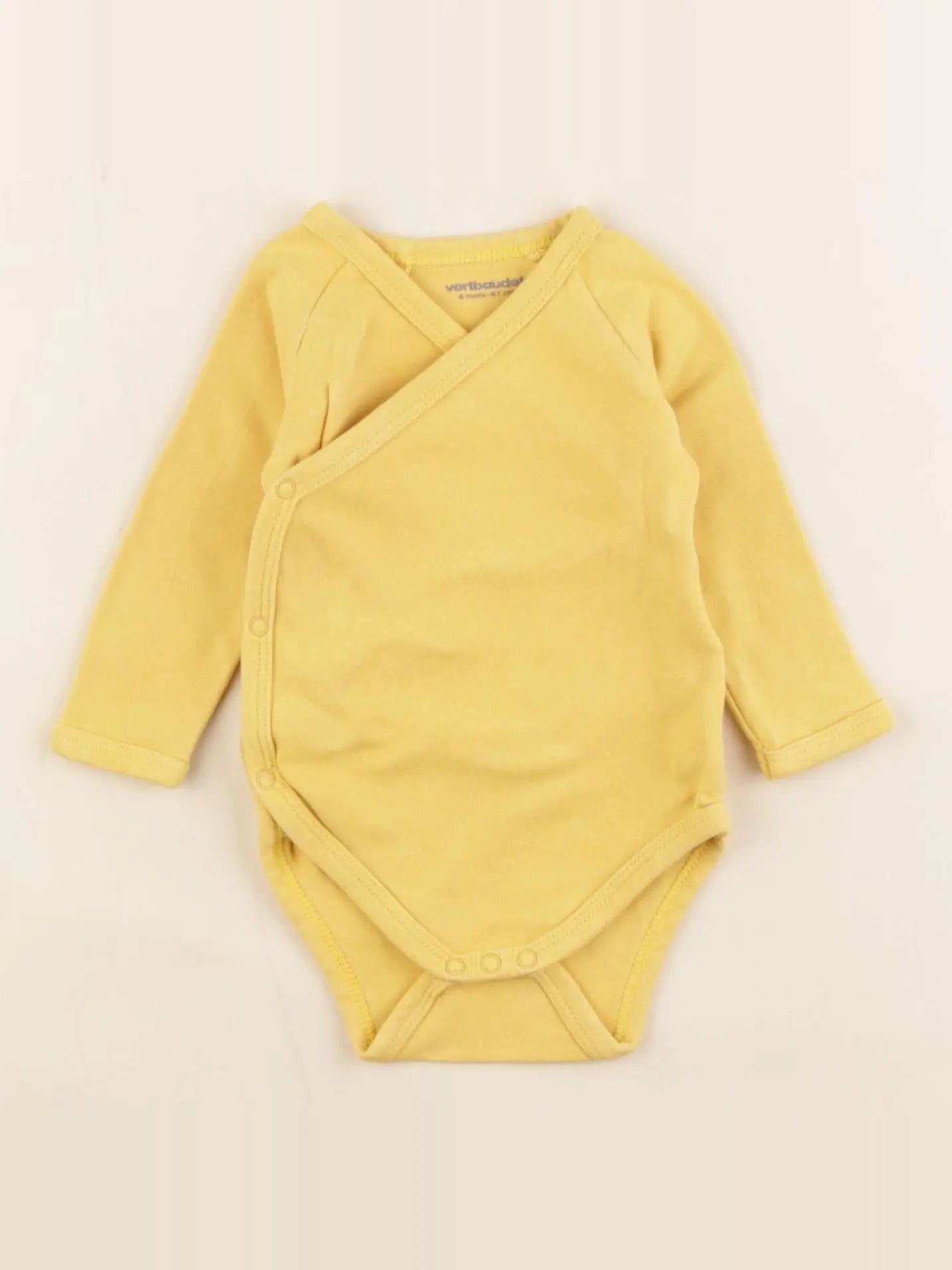 Vertbaudet - body jaune - 6 mois