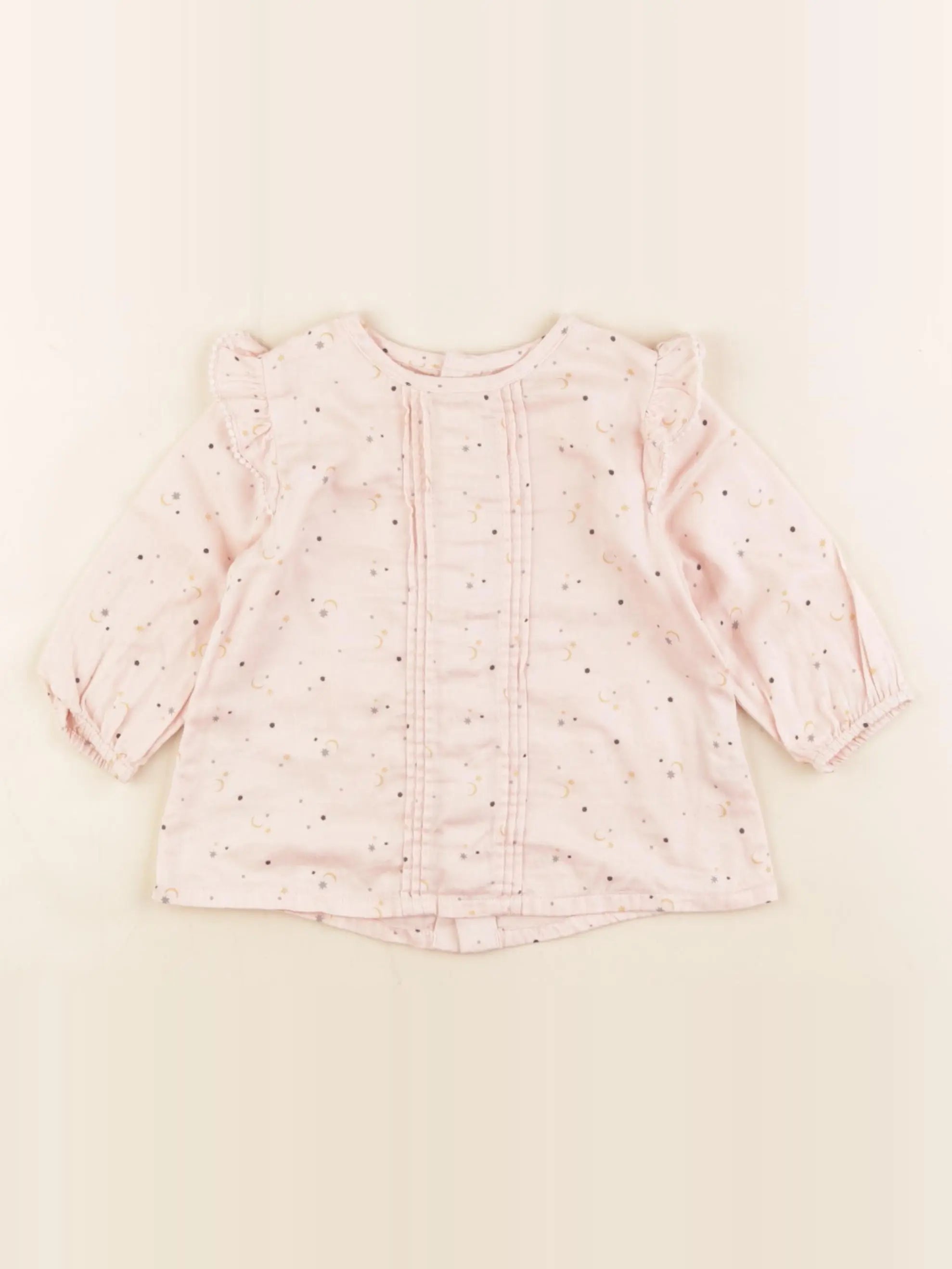 Boutchou - blouse rose - 12 mois