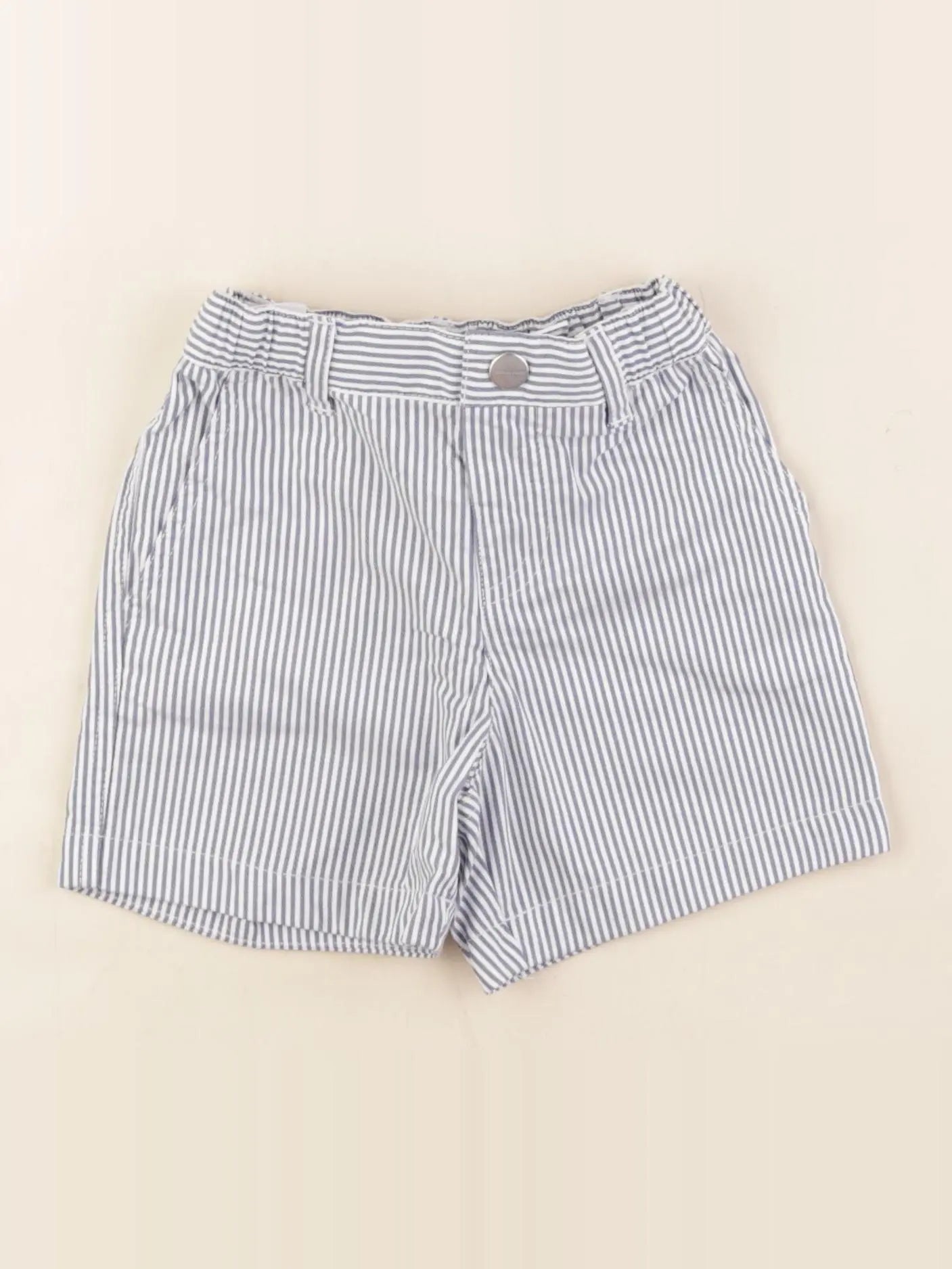 Jacadi - short blanc, bleu - 18 mois