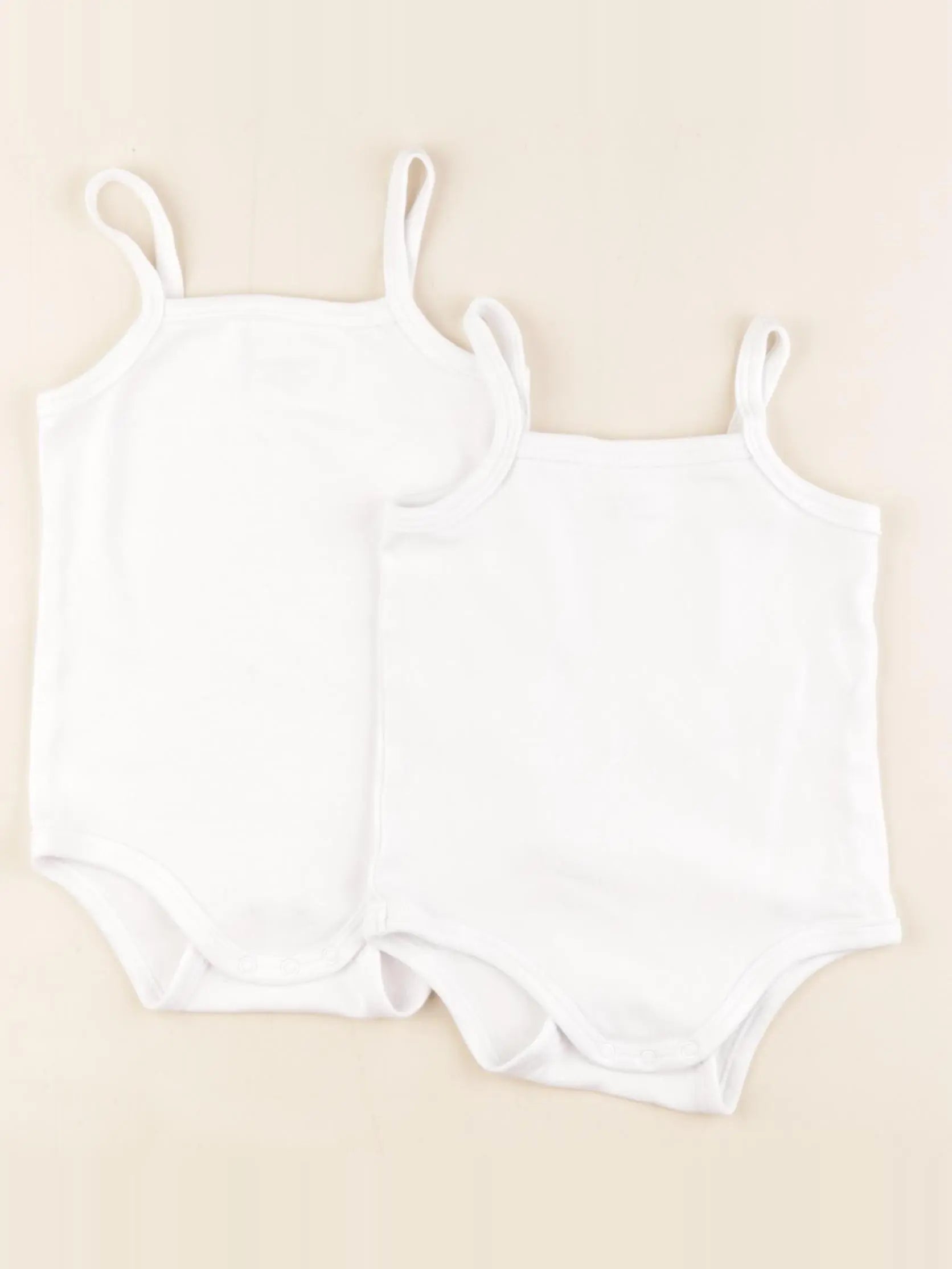 Vertbaudet - lot de 2 bodies en coton blanc - 24 mois