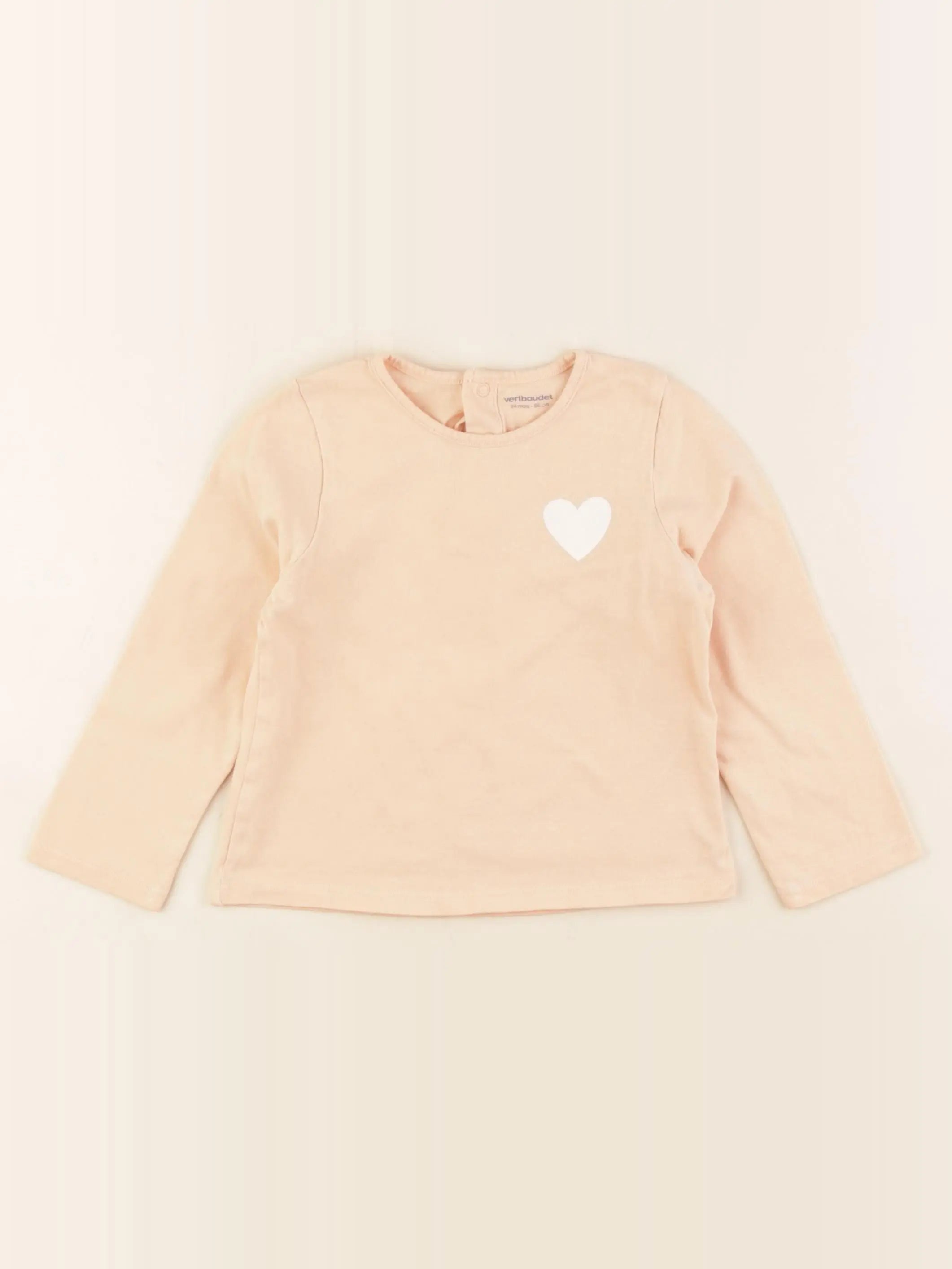 Vertbaudet - tee-shirt orange - 24 mois