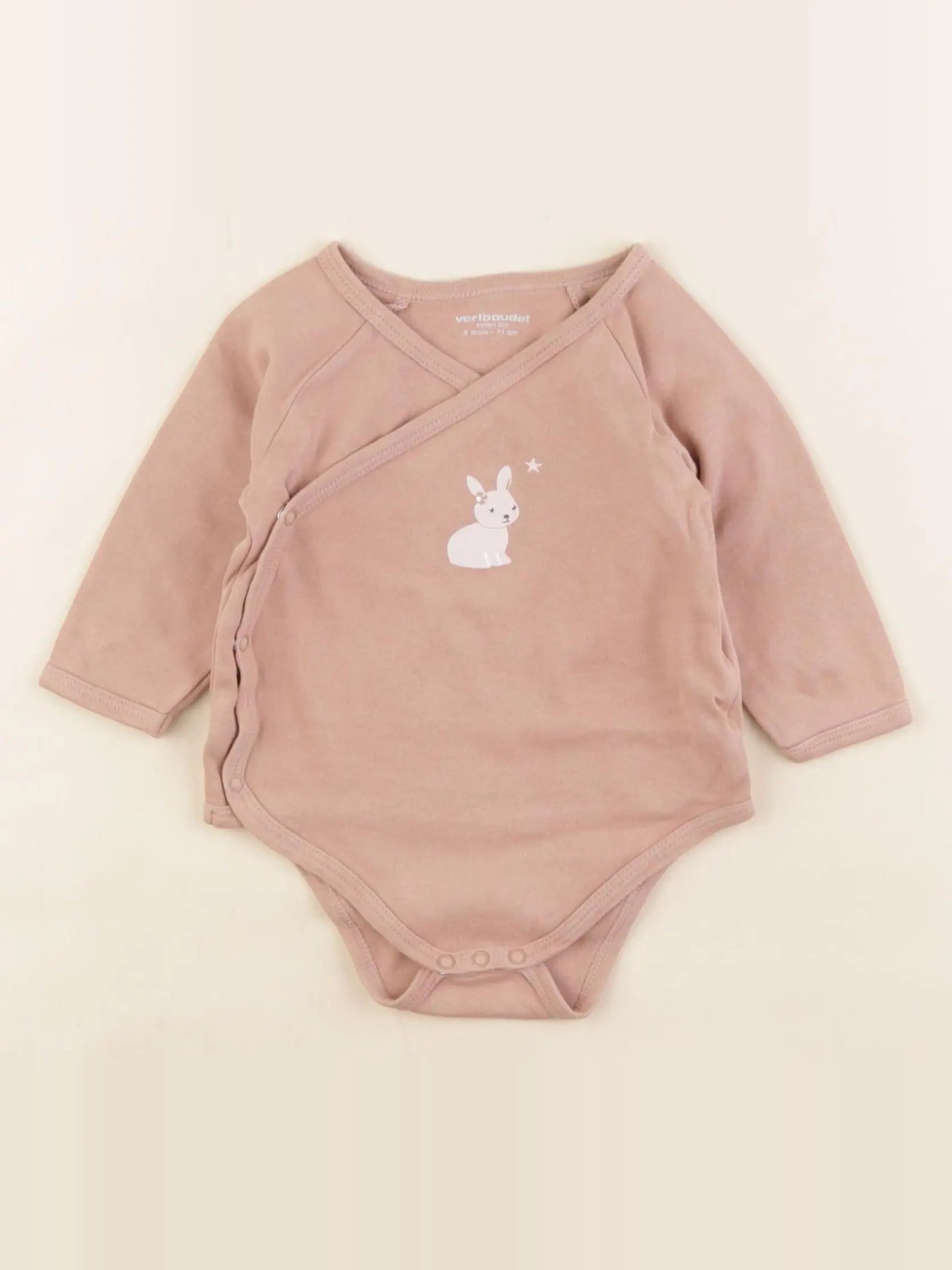 Vertbaudet - body marron - 9 mois