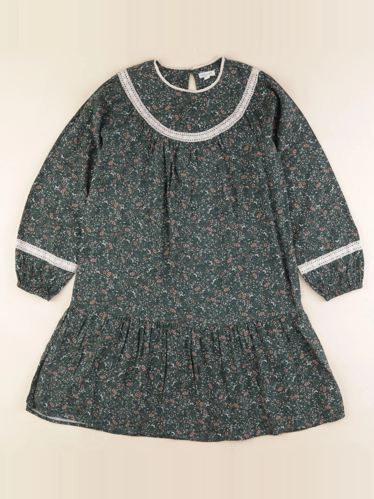 Vertbaudet - robe vert - 12 ans