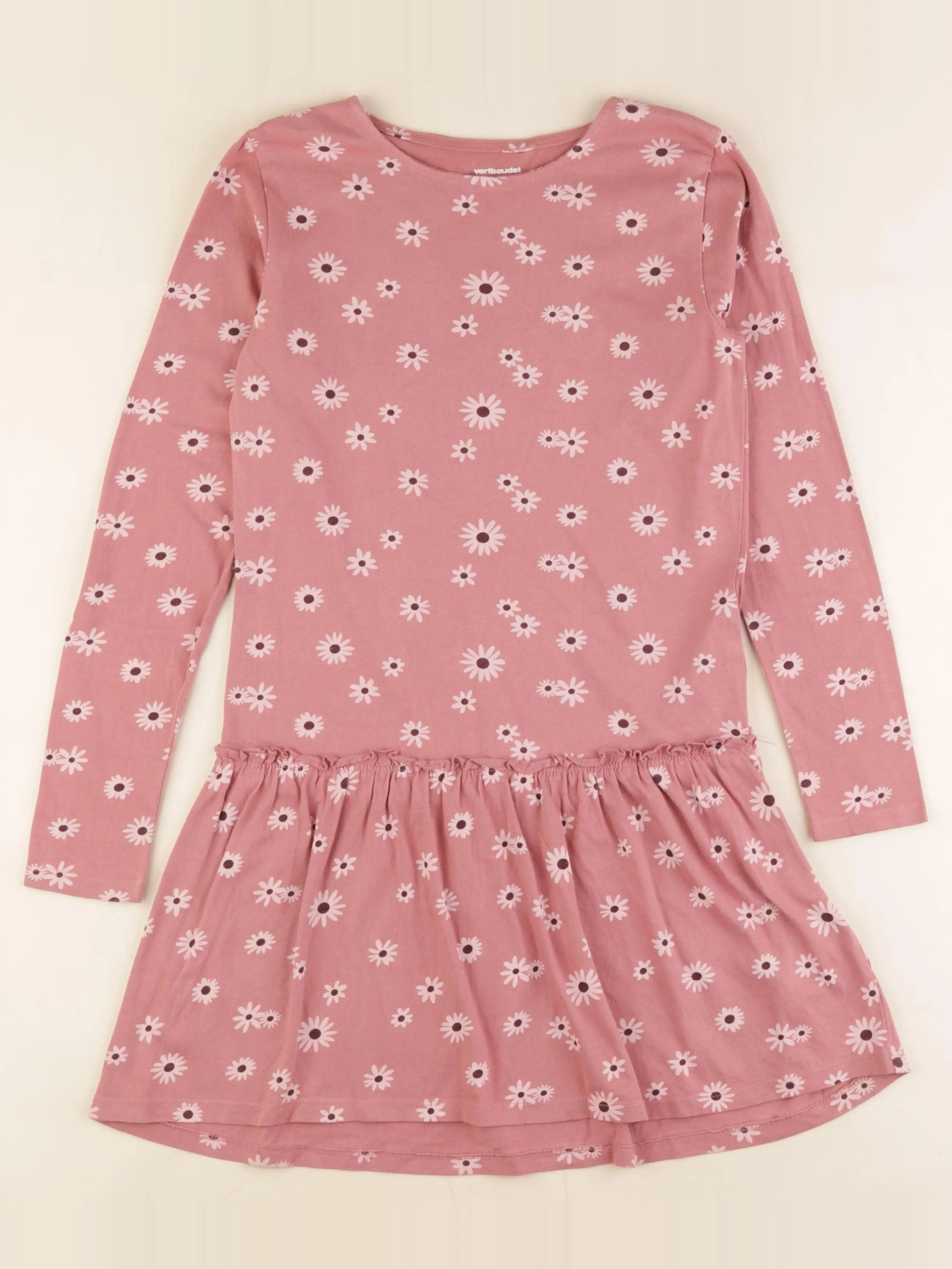 Vertbaudet - robe rose - 10 ans